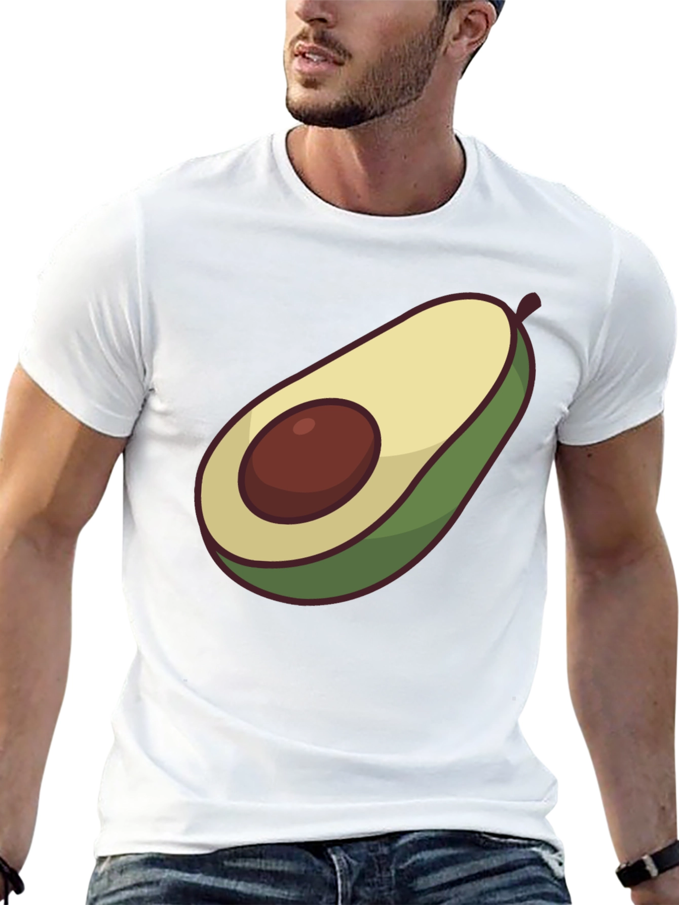 Avocado Graphic Tee - Casual Comfort