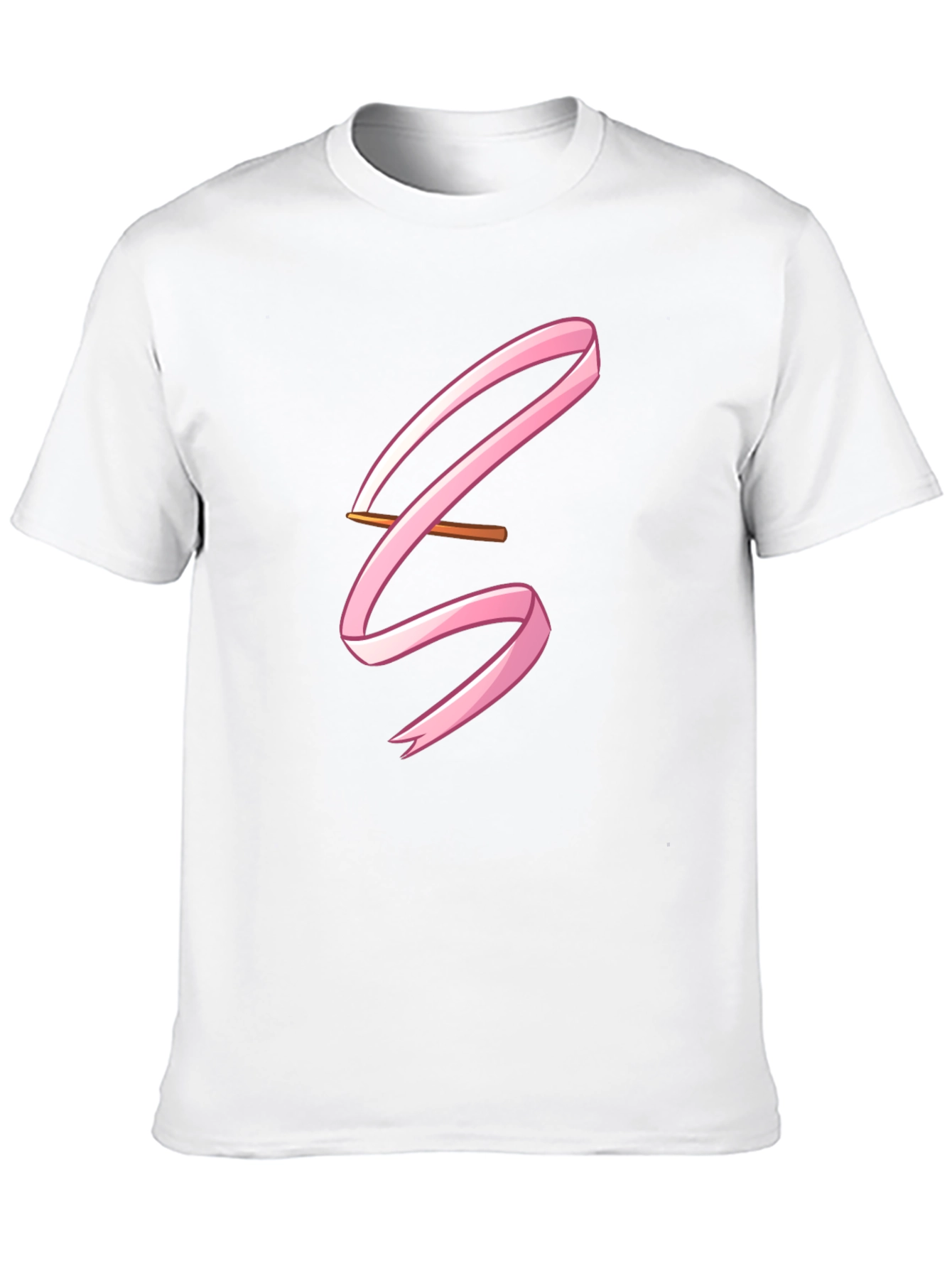 Pink Ribbon Graphic Black Tee