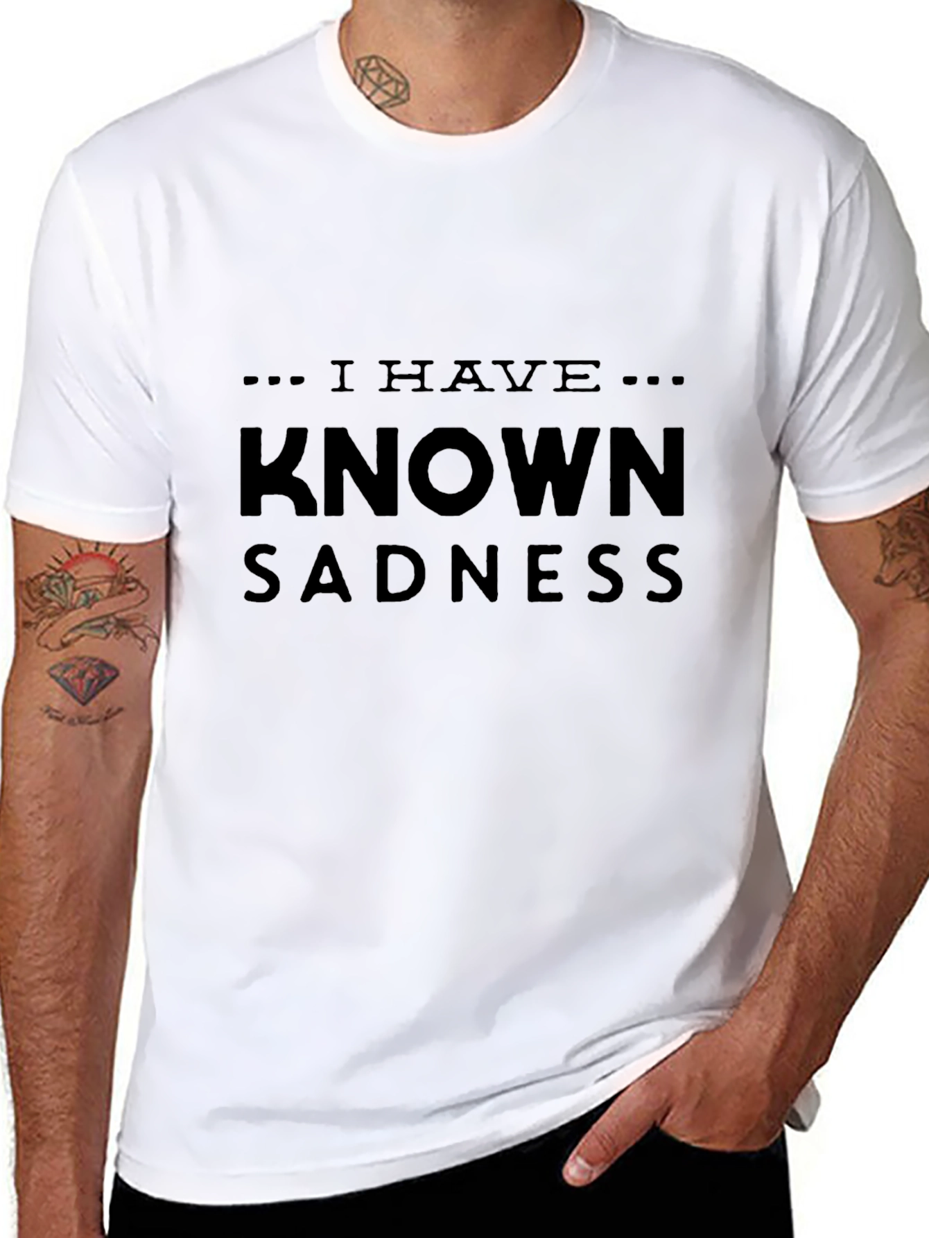 I Have Known Sadness Black T-Shirt