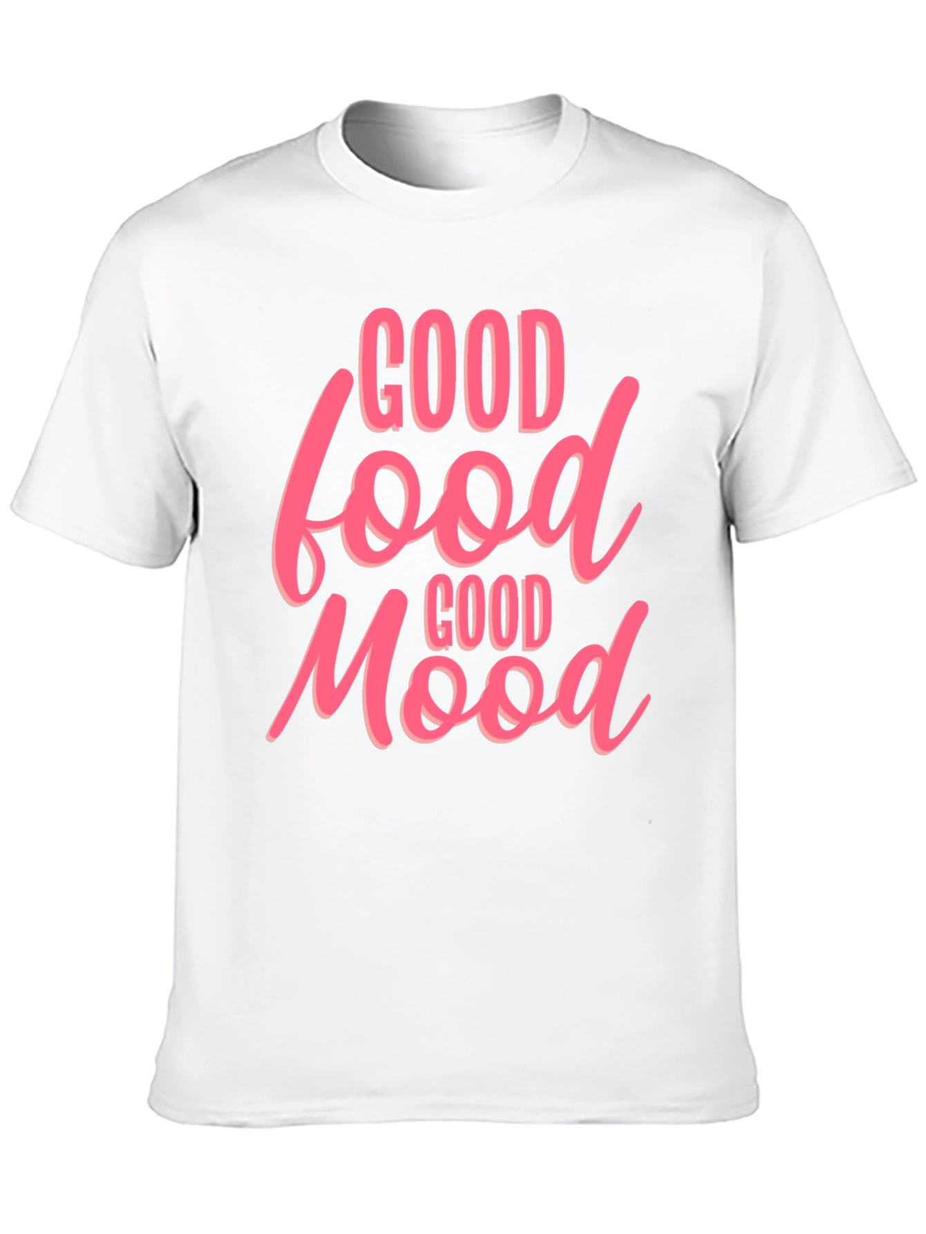 Good Food Good Mood Graphic Tee - Black