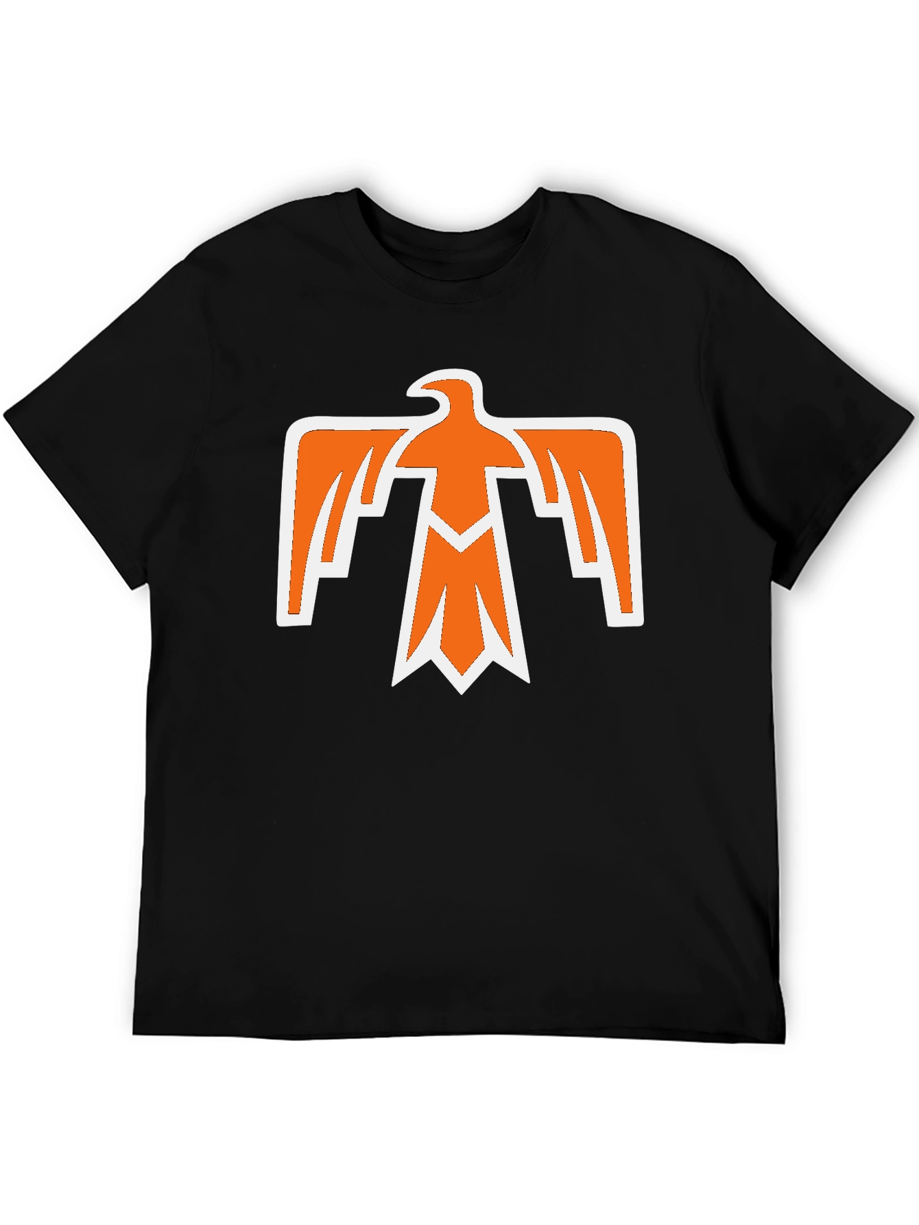 Bold Eagle Graphic Tee - Black Cotton Blend