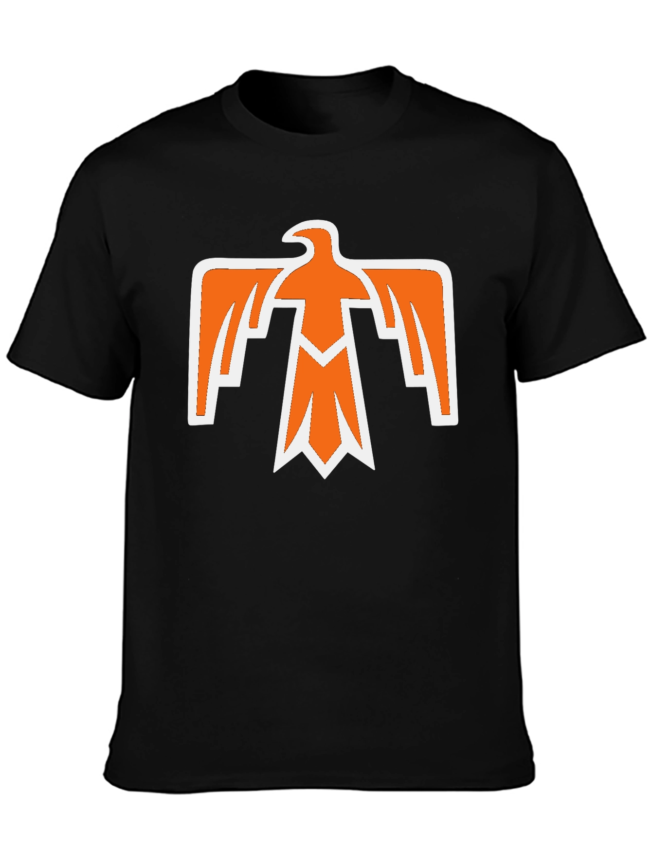 Bold Eagle Graphic Tee - Black Cotton Blend