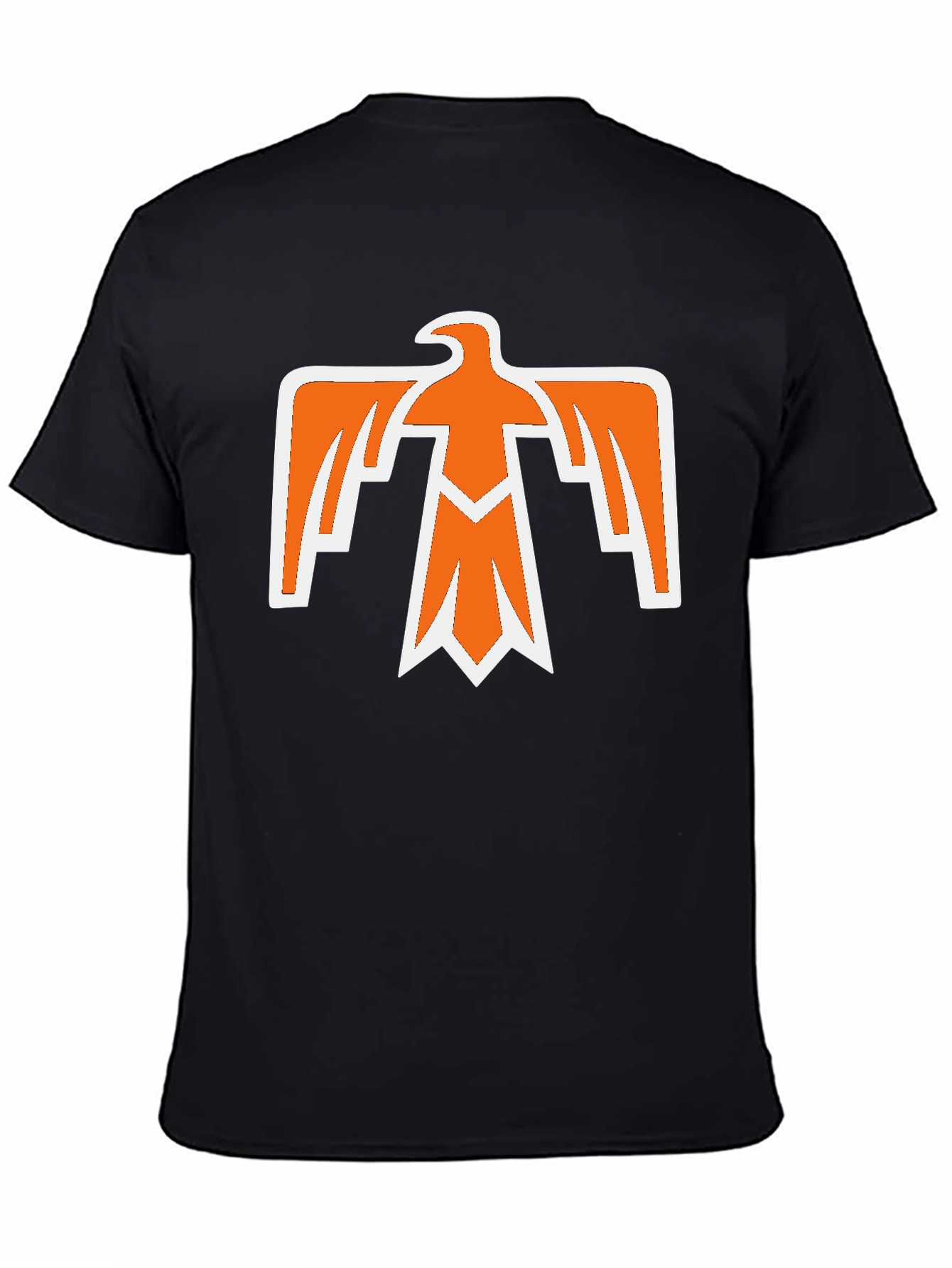 Bold Eagle Graphic Tee - Black Cotton Blend