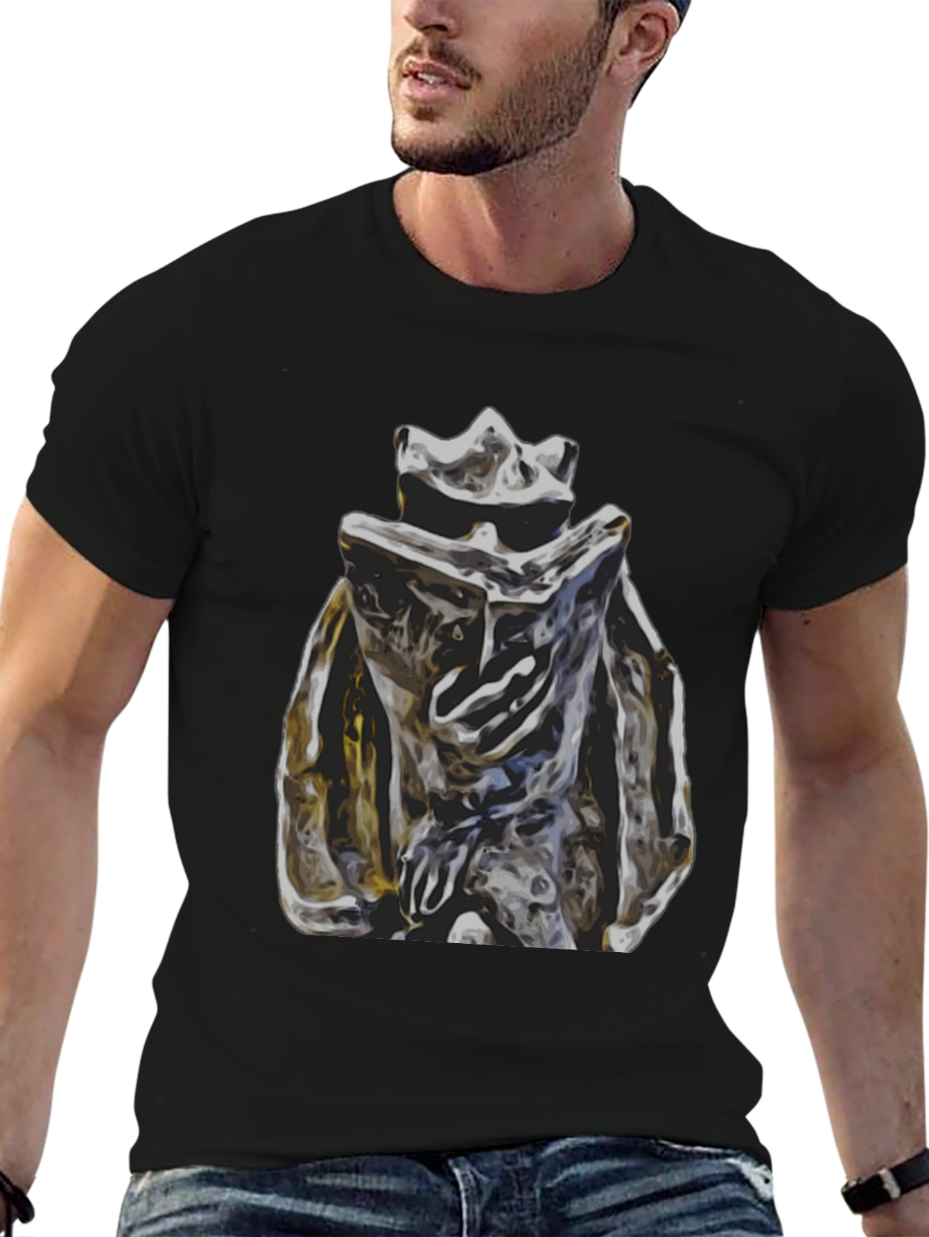 Abstract Art Black Tee