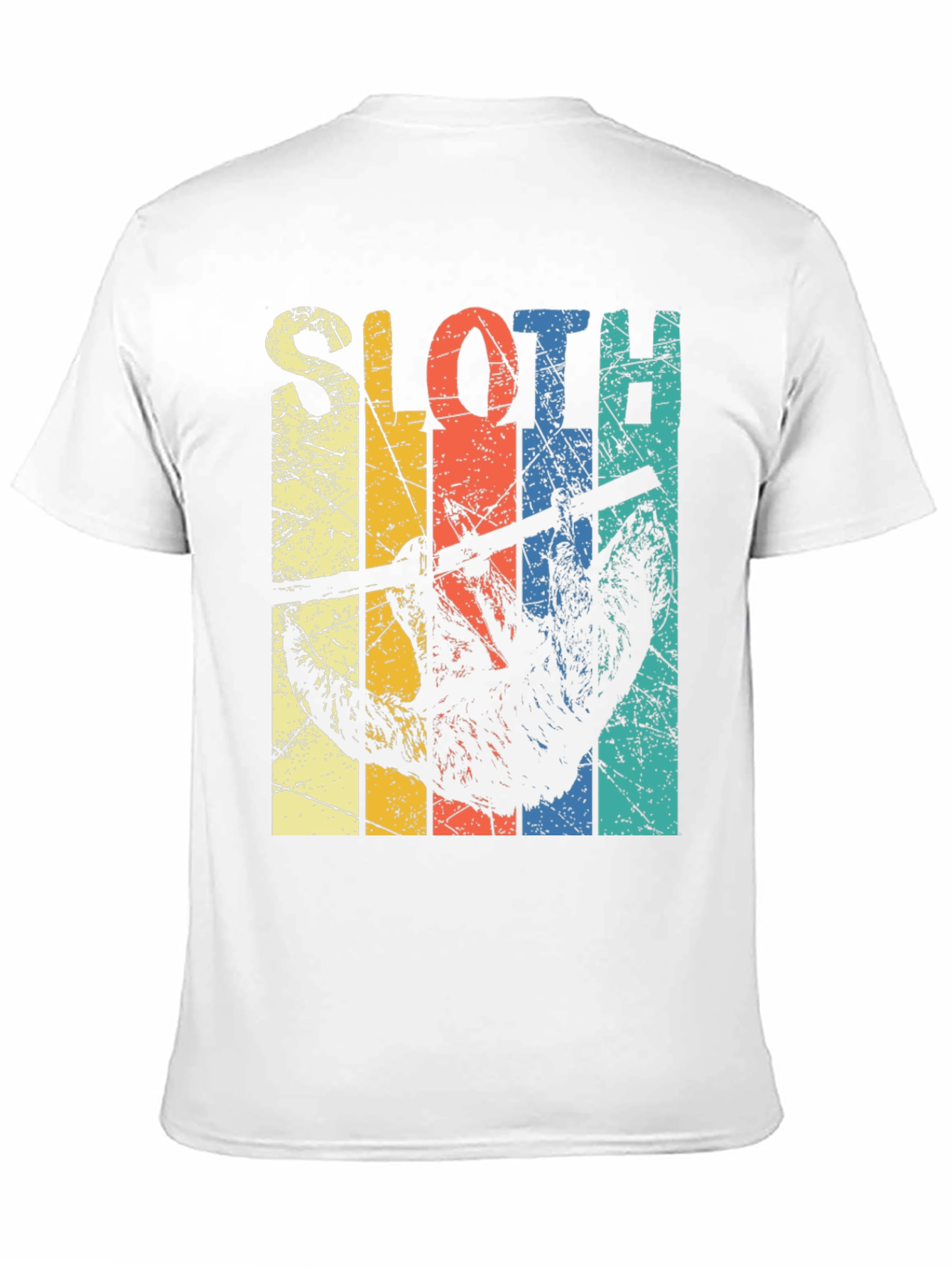 Retro Sloth Graphic T-Shirt - Hang Loose in Style