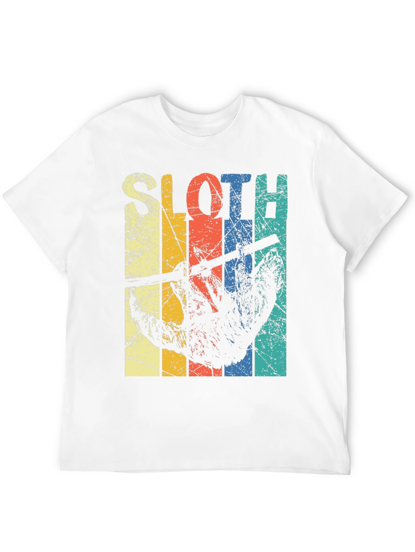 Retro Sloth Graphic T-Shirt - Hang Loose in Style