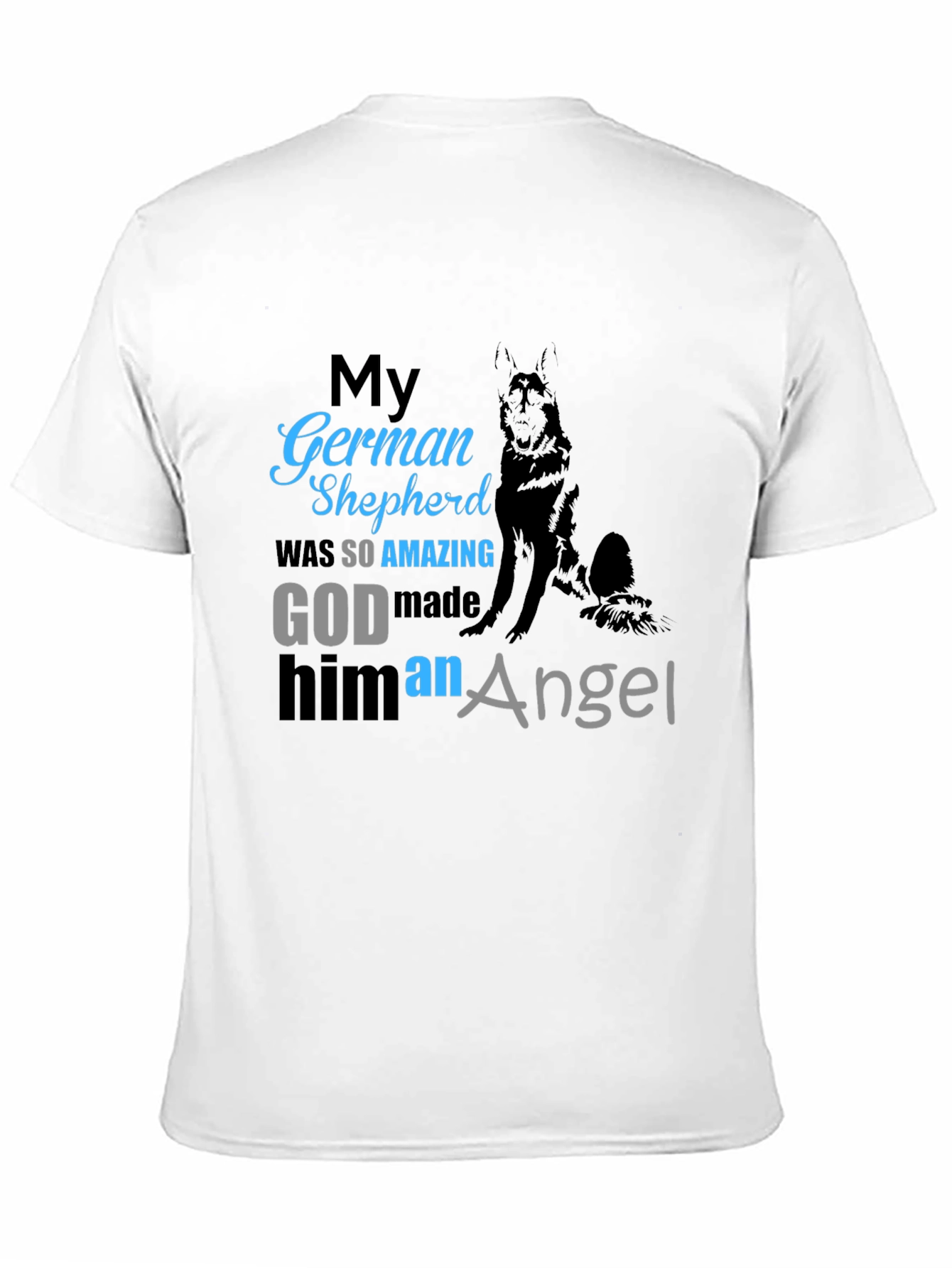 German Shepherd Angel T-Shirt - Dog Memorial Tee