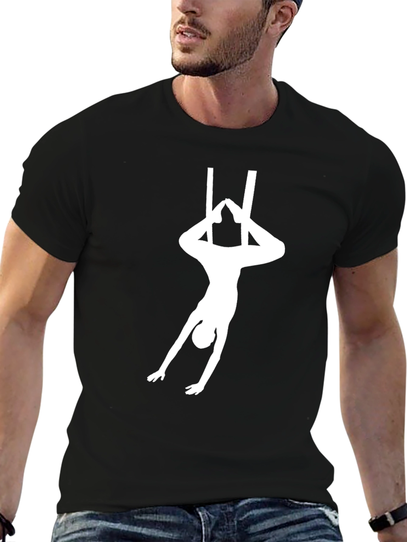 Aerial Acrobat T-Shirt - Black Graphic Tee
