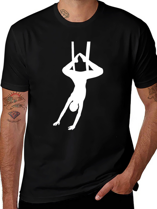Aerial Acrobat T-Shirt - Black Graphic Tee