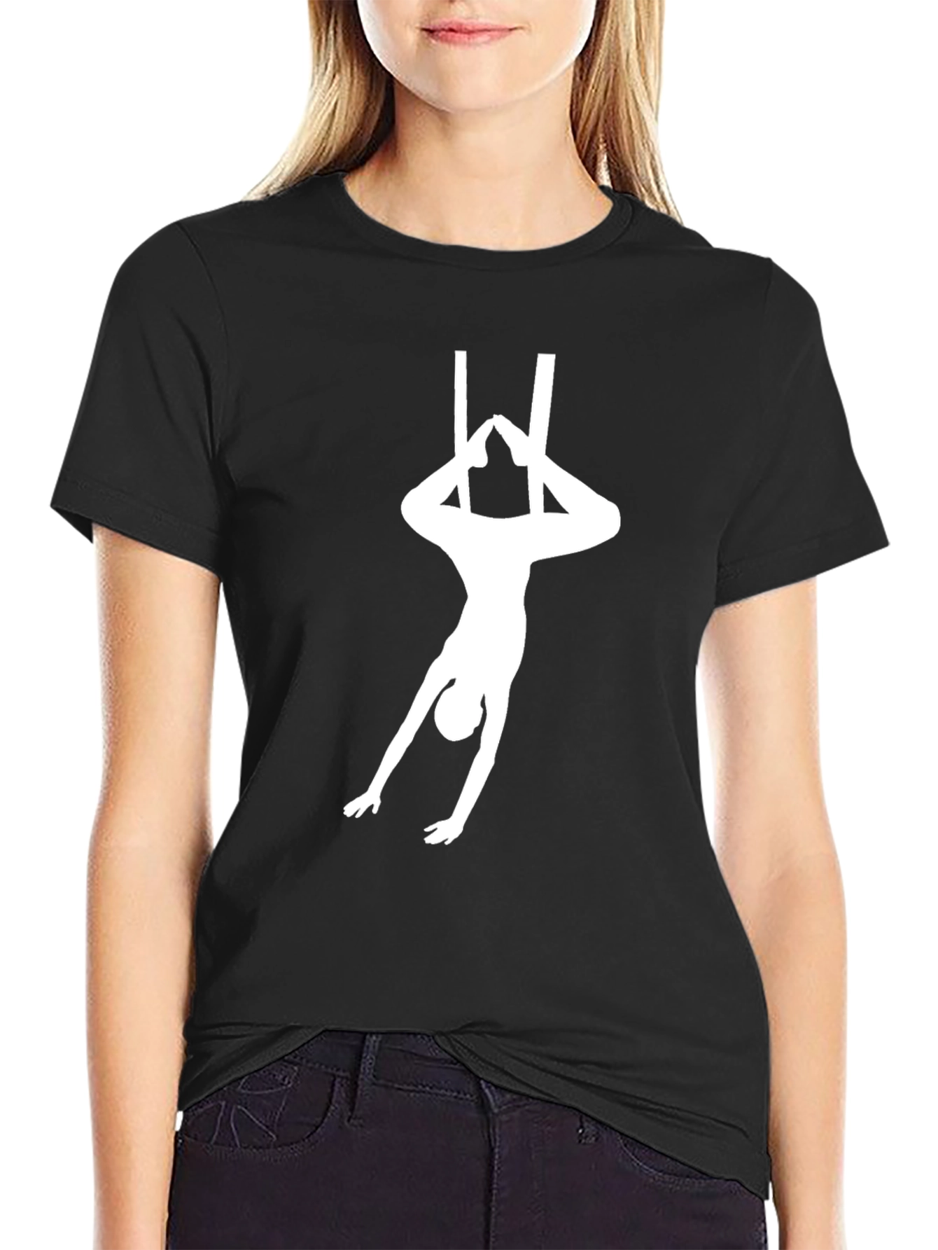 Aerial Acrobat T-Shirt - Black Graphic Tee
