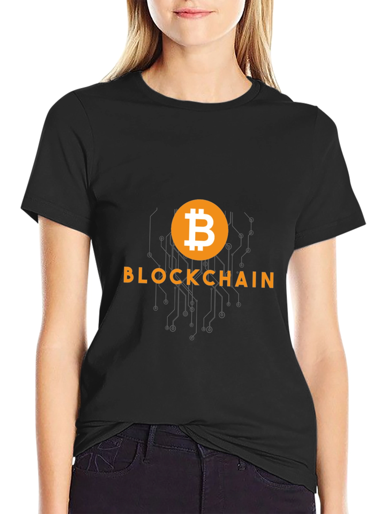 Blockchain Bitcoin Graphic Tee - Crypto T-Shirt
