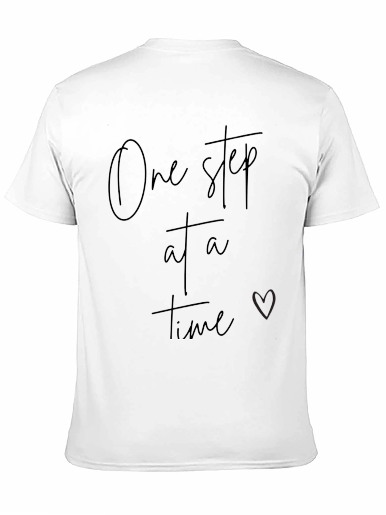 One Step at a Time Black T-Shirt