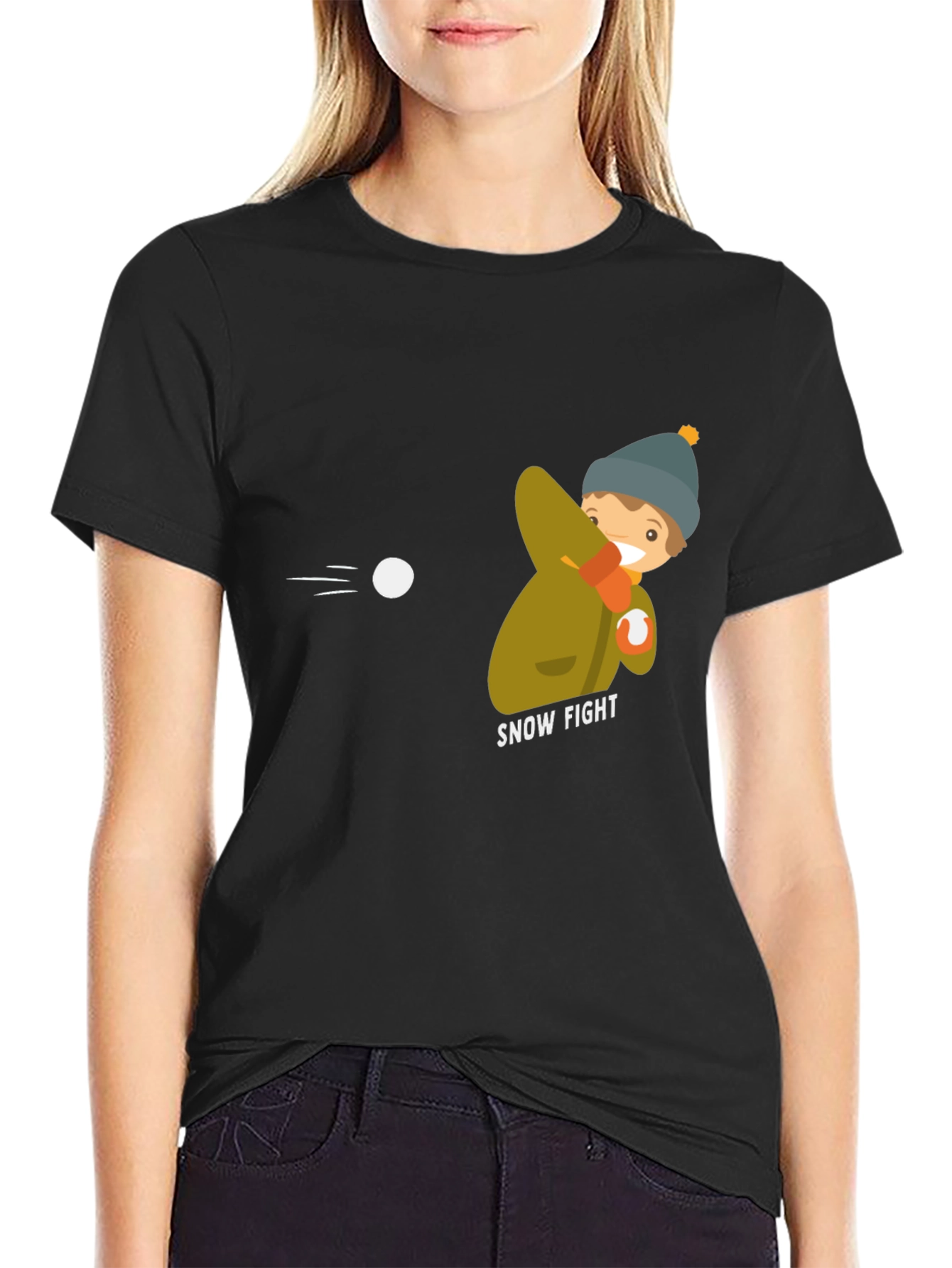Snow Fight Graphic Tee