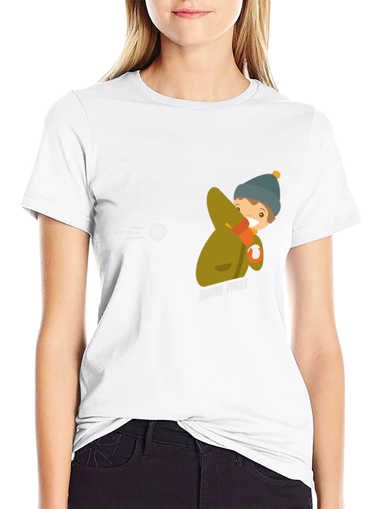 Snow Fight Graphic Tee