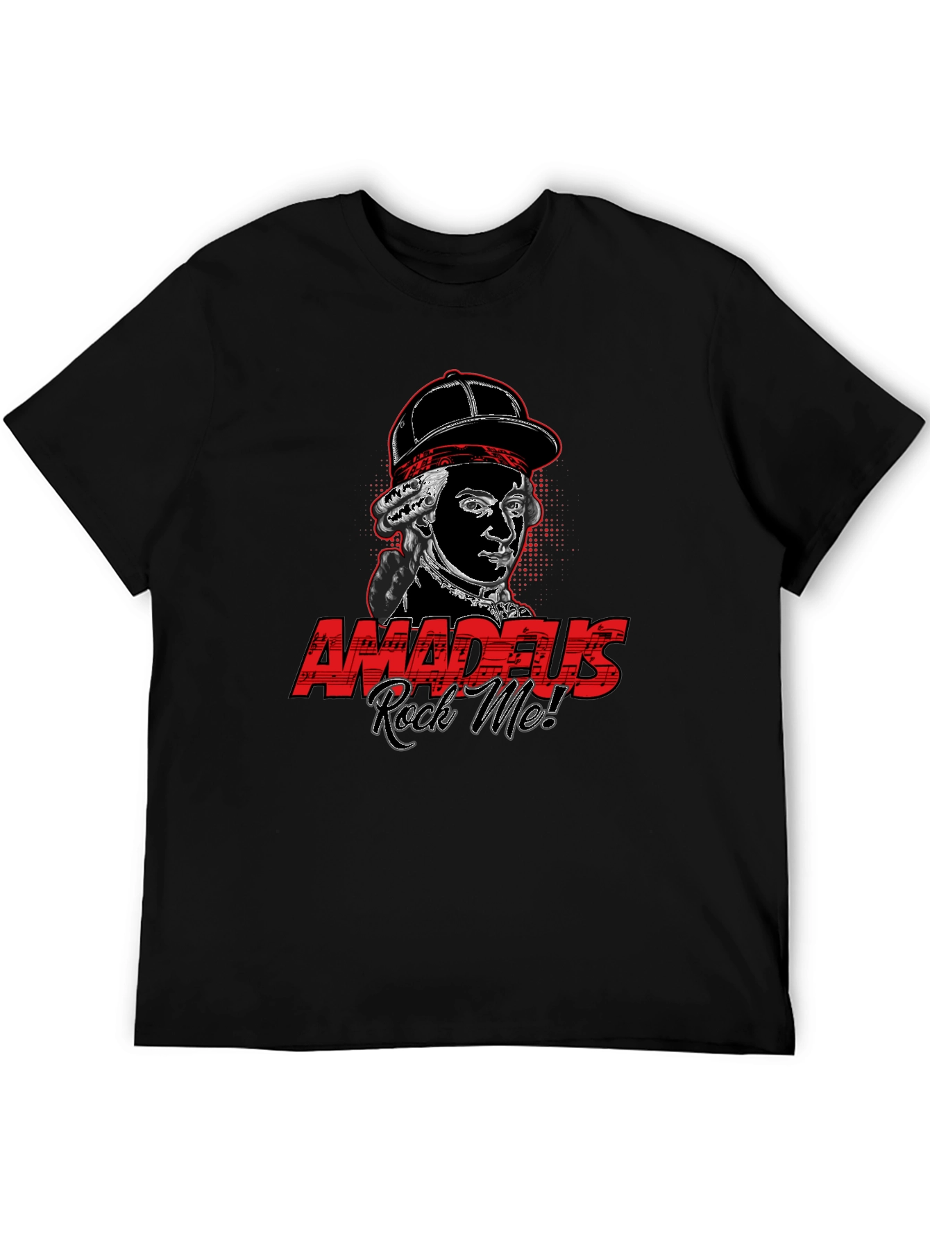 Amadeus Rock Me! Graphic T-Shirt - Black