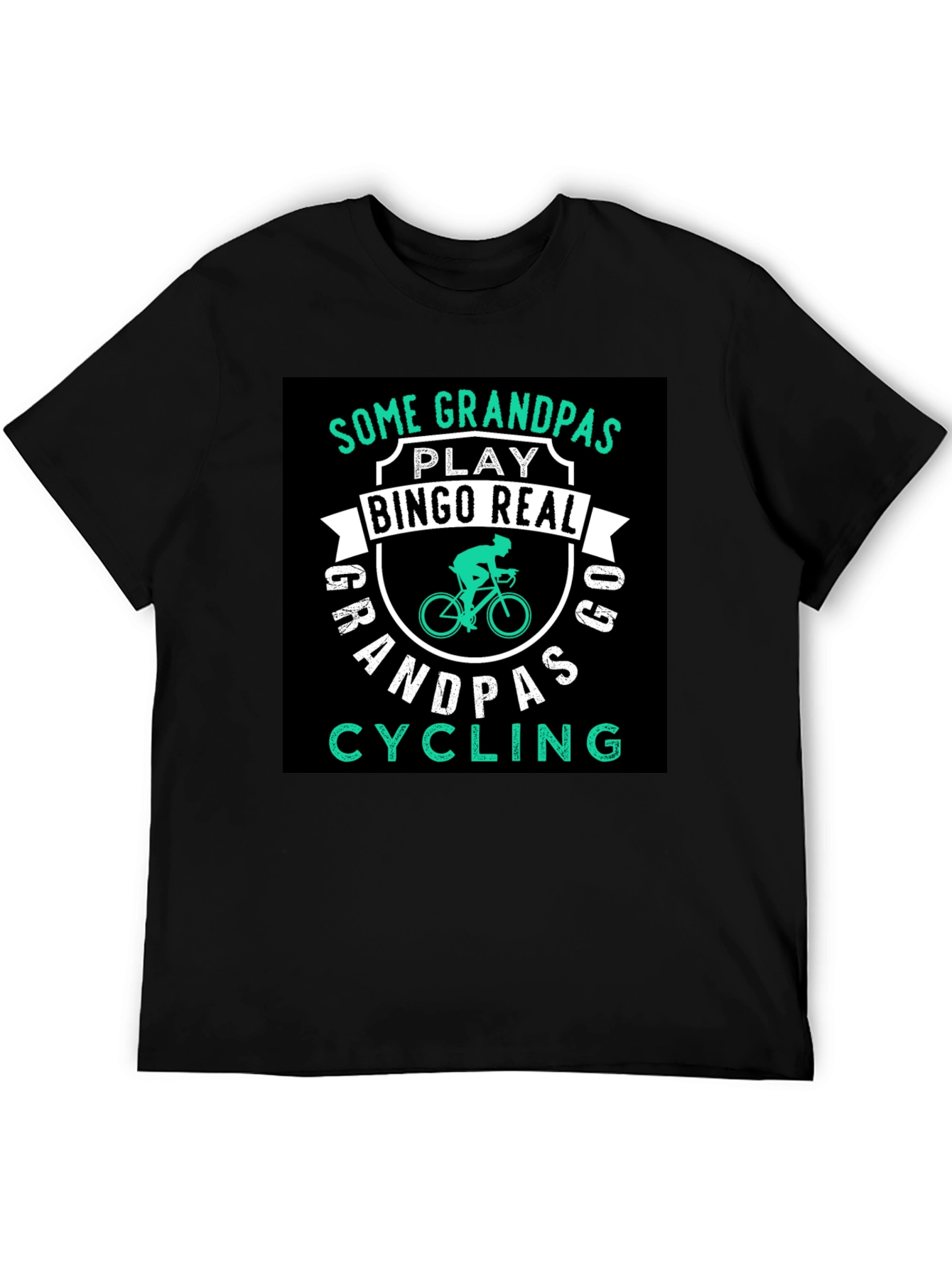 Grandpas Cycling T-Shirt - Black
