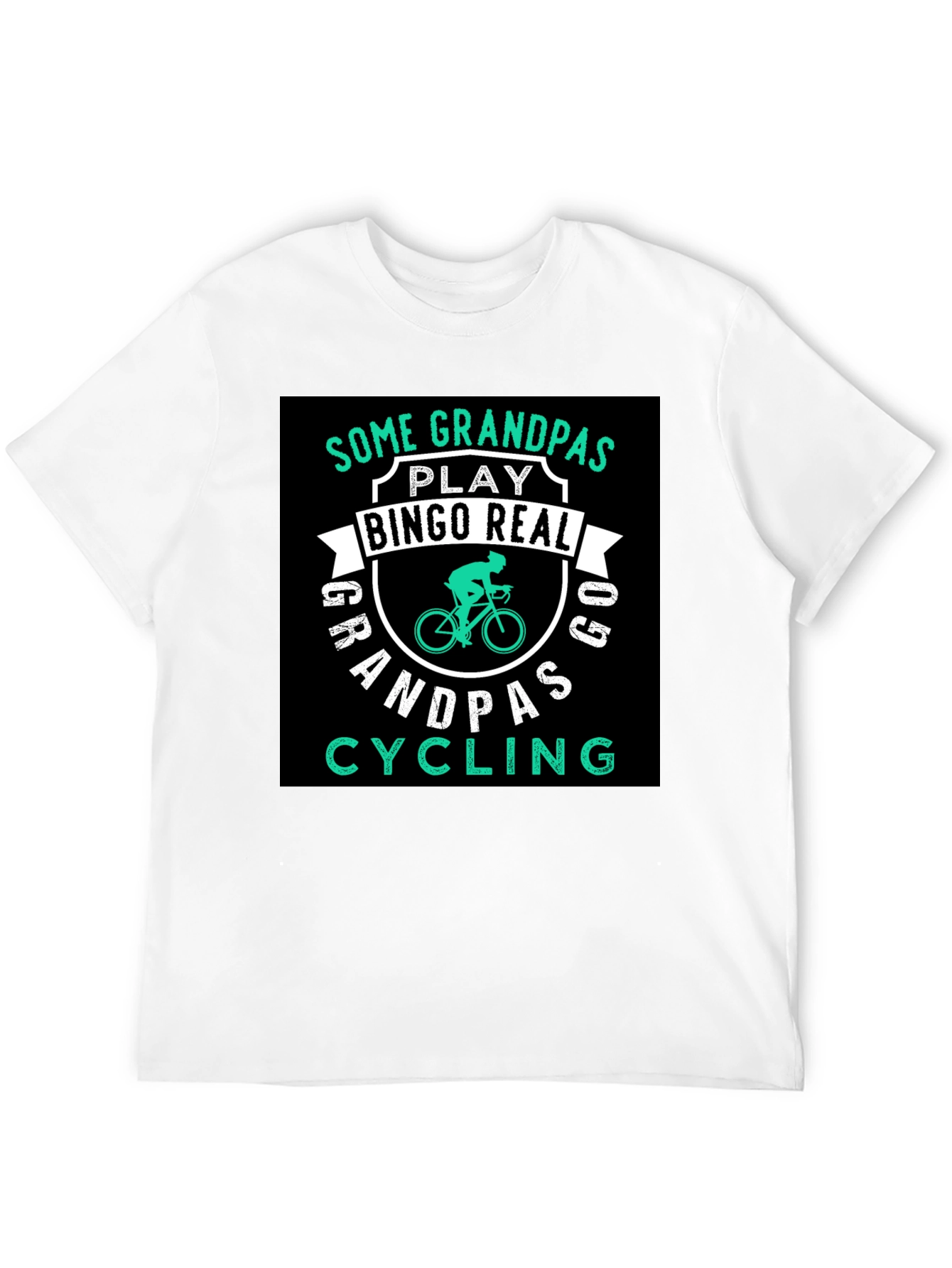 Grandpas Cycling T-Shirt - Black