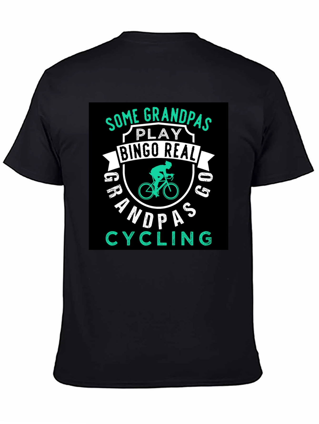 Grandpas Cycling T-Shirt - Black