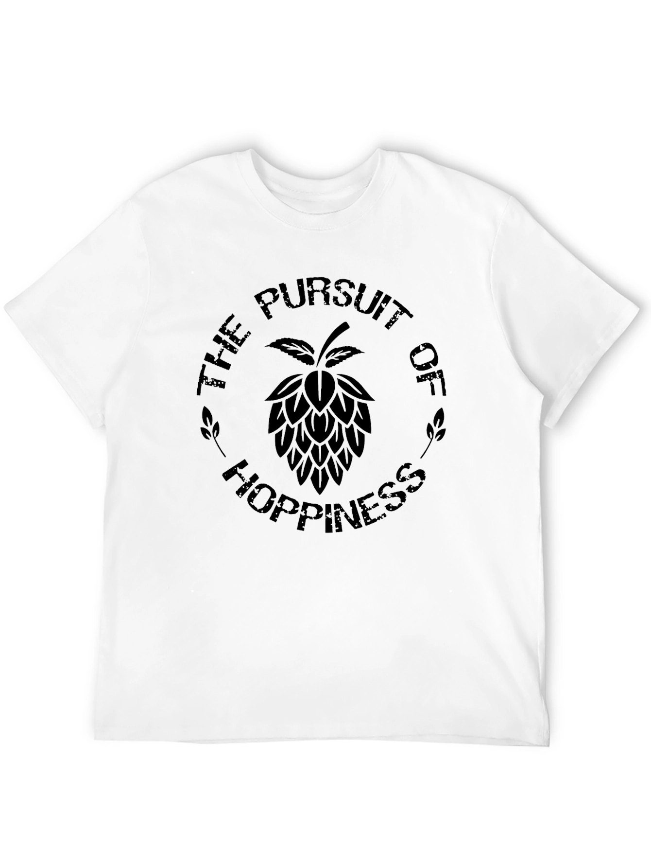 The Pursuit of Hoppiness Black T-Shirt