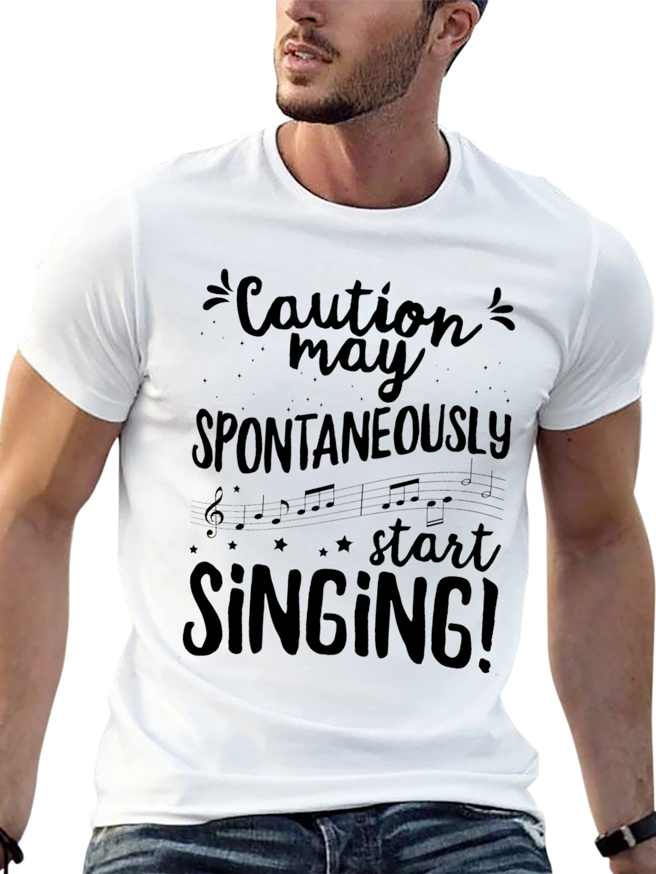 Caution May Spontaneously Start Singing T-Shirt