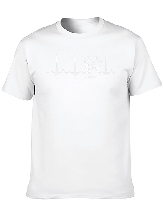 Heartbeat Boxing Glove Graphic Tee - Black