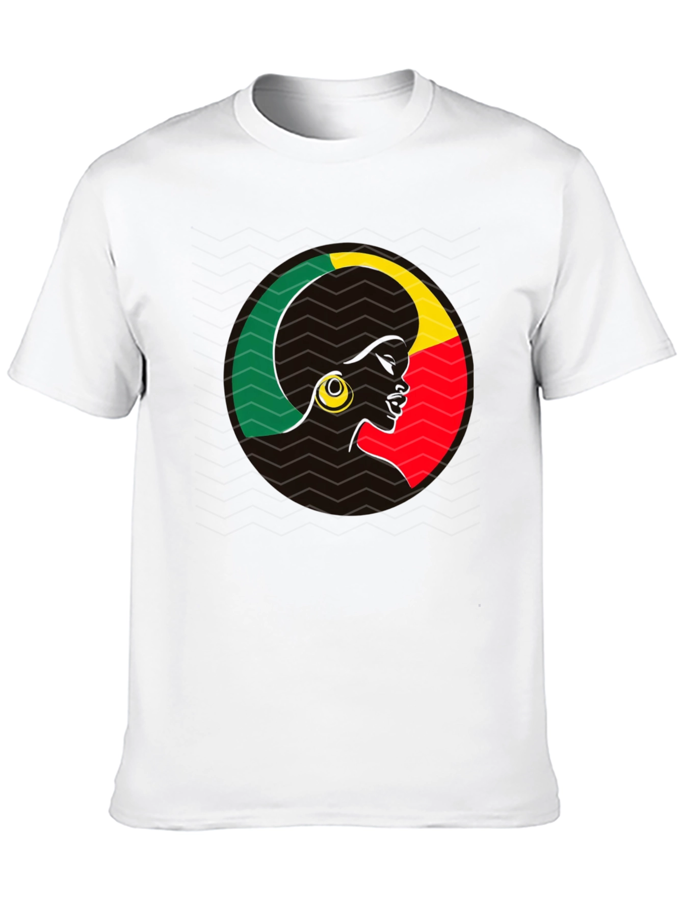 Benin Afro Silhouette Tee - Black