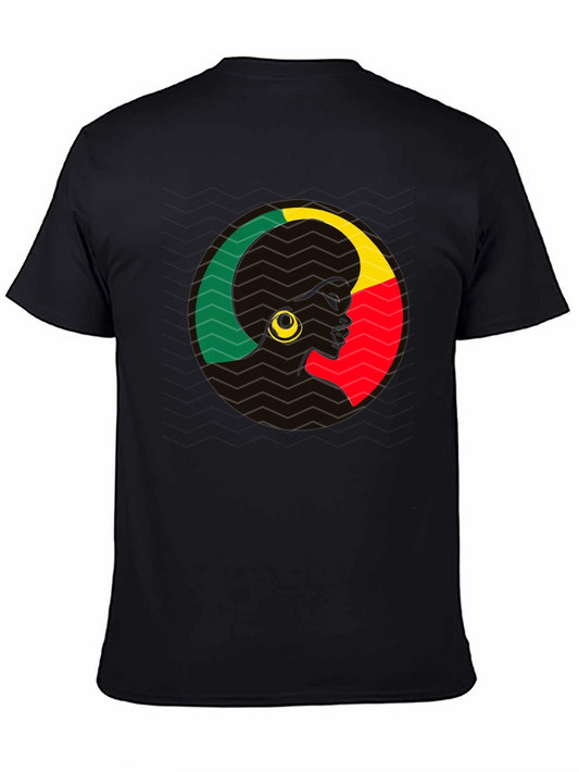 Benin Afro Silhouette Tee - Black