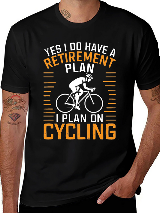 Cycling Retirement Plan Graphic T-Shirt