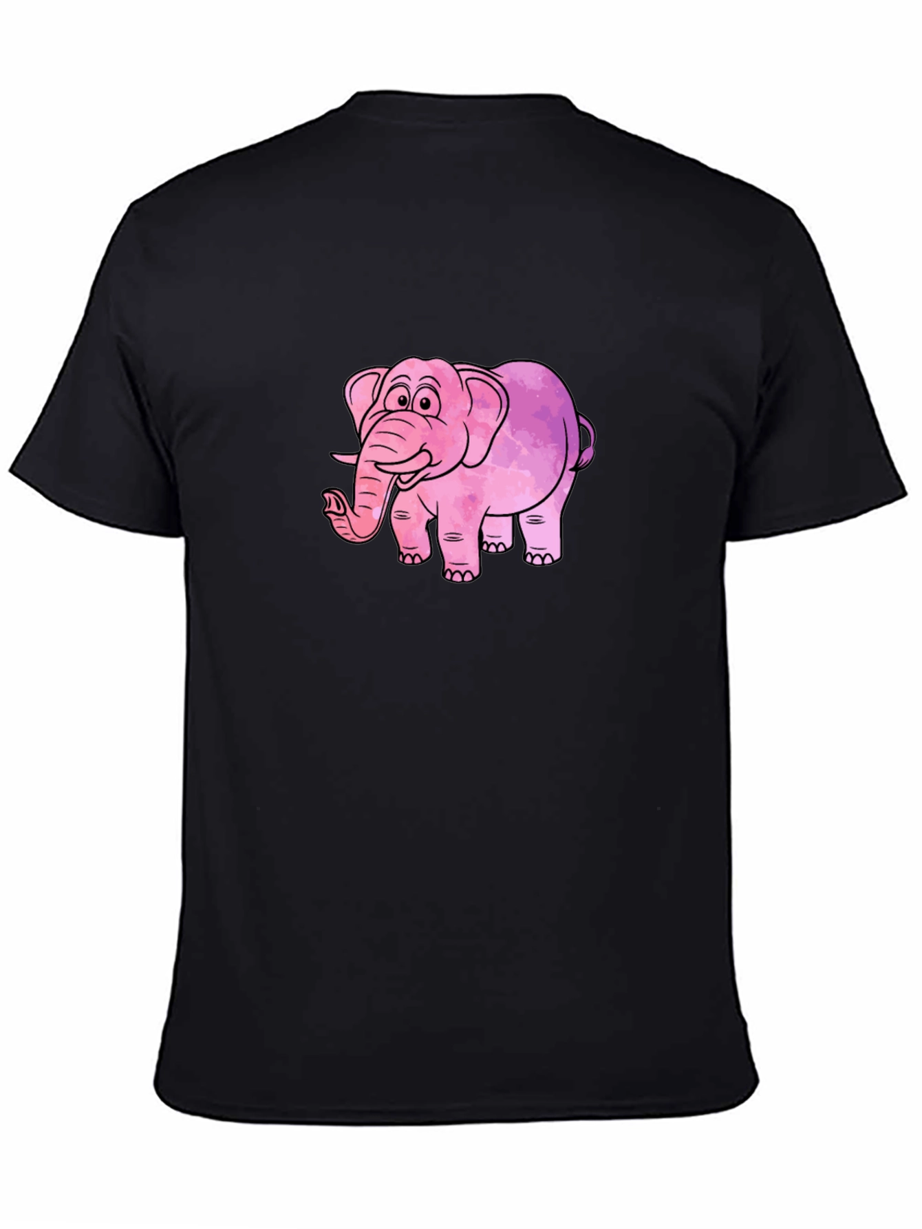Elephant Graphic Black T-Shirt