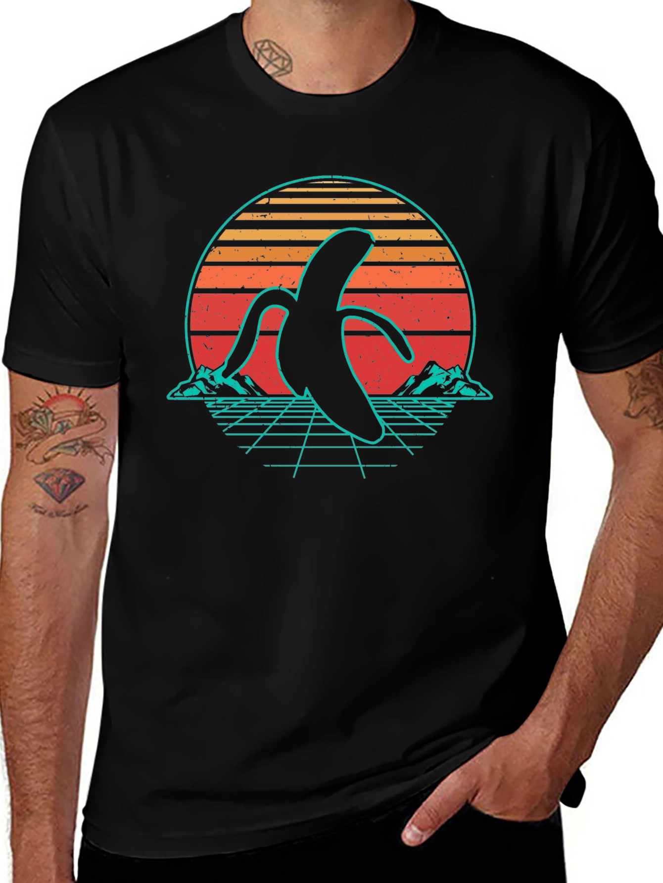 Retro Banana Graphic T-Shirt