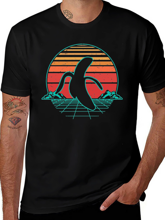 Retro Banana Graphic T-Shirt