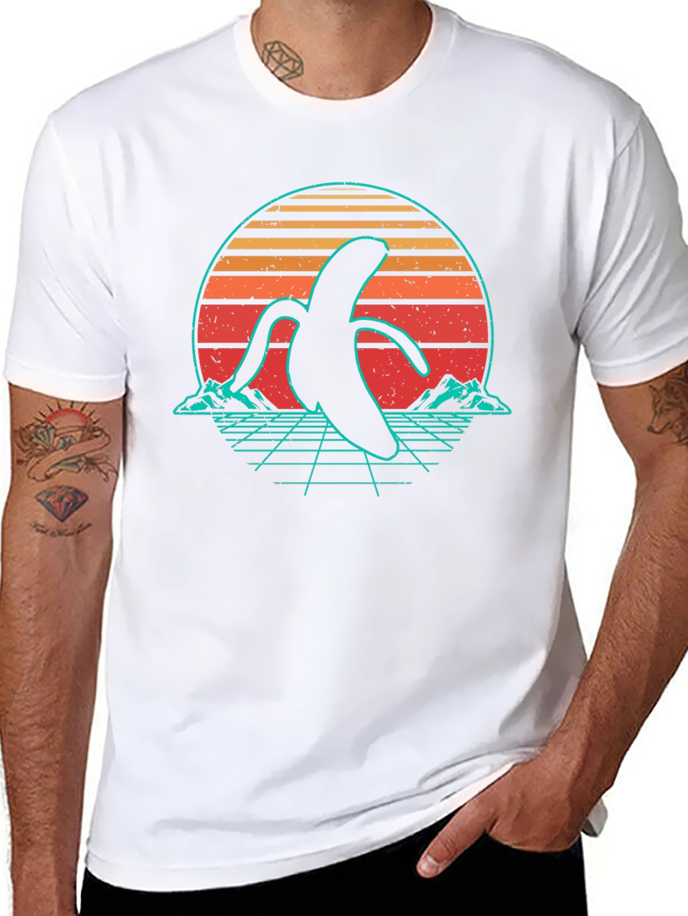 Retro Banana Graphic T-Shirt