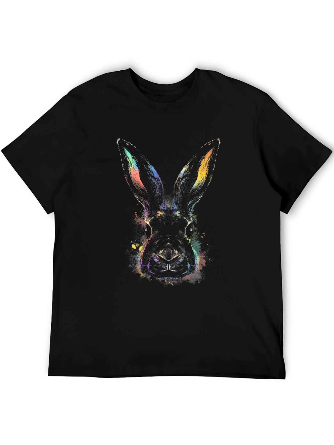 Rabbit Graphic Tee - Mens Black T-Shirt