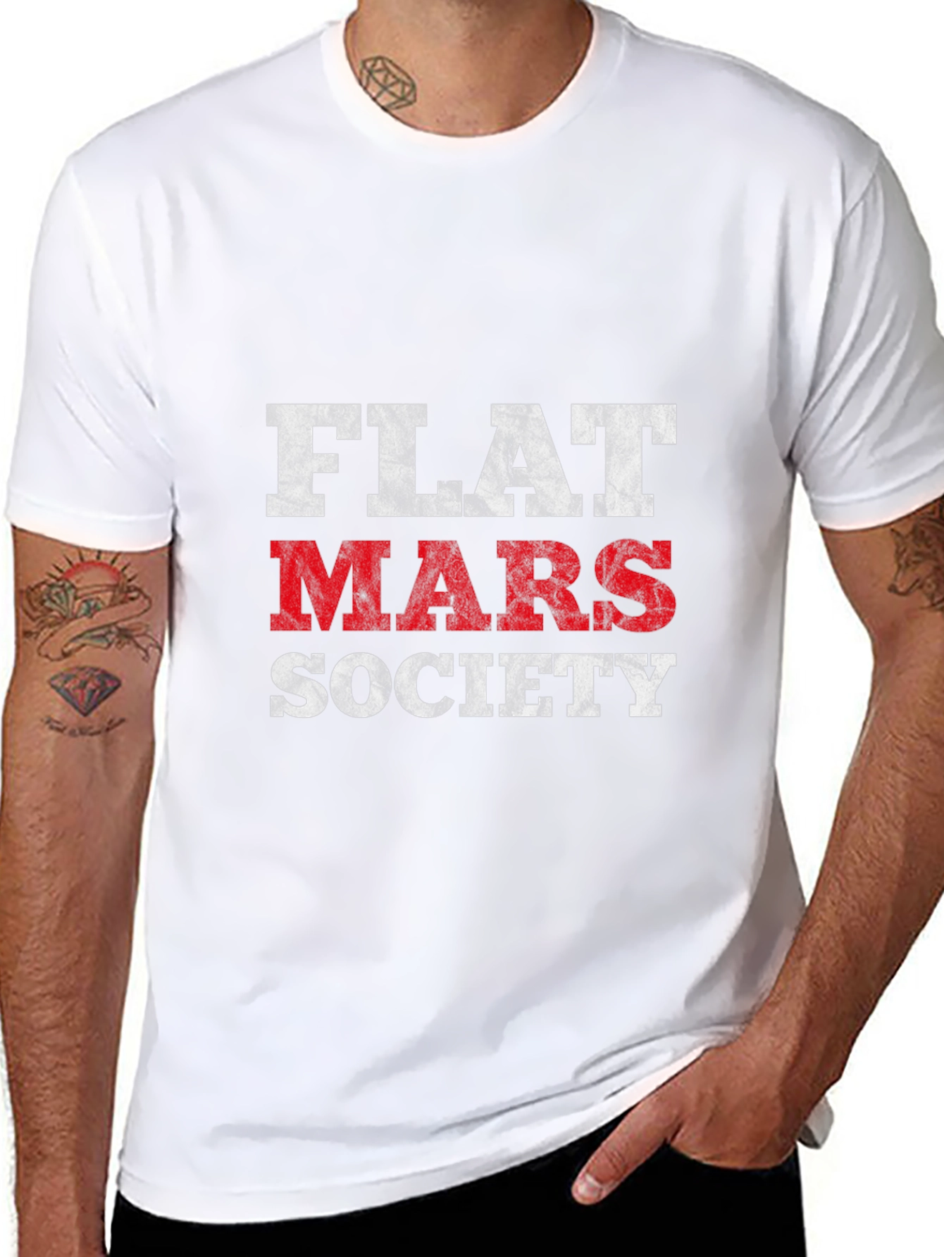 Flat Mars Society Graphic Tee