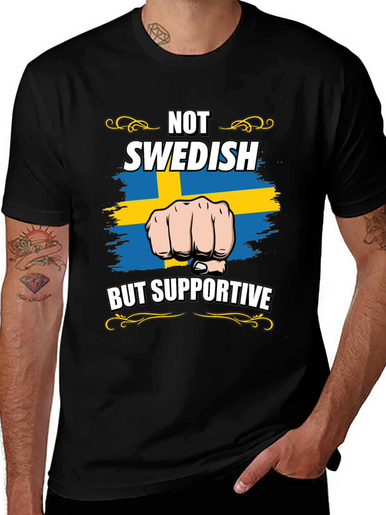 Not Swedish But Supportive T-Shirt