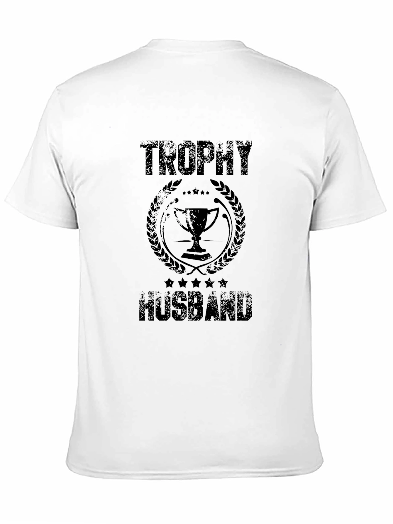 Trophy Husband Graphic Print Tee - Black