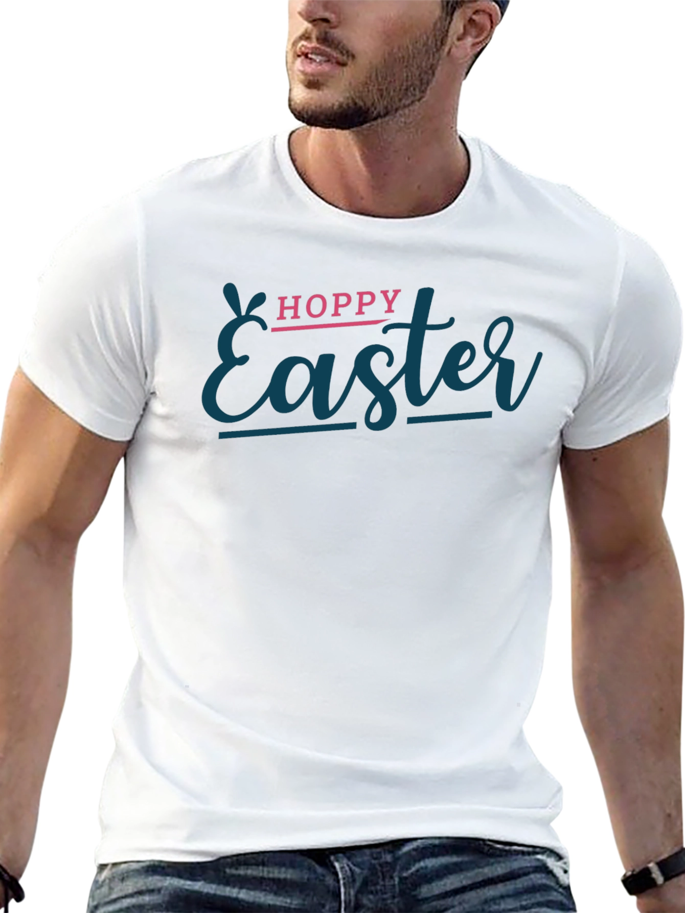 Hoppy Easter Black T-Shirt