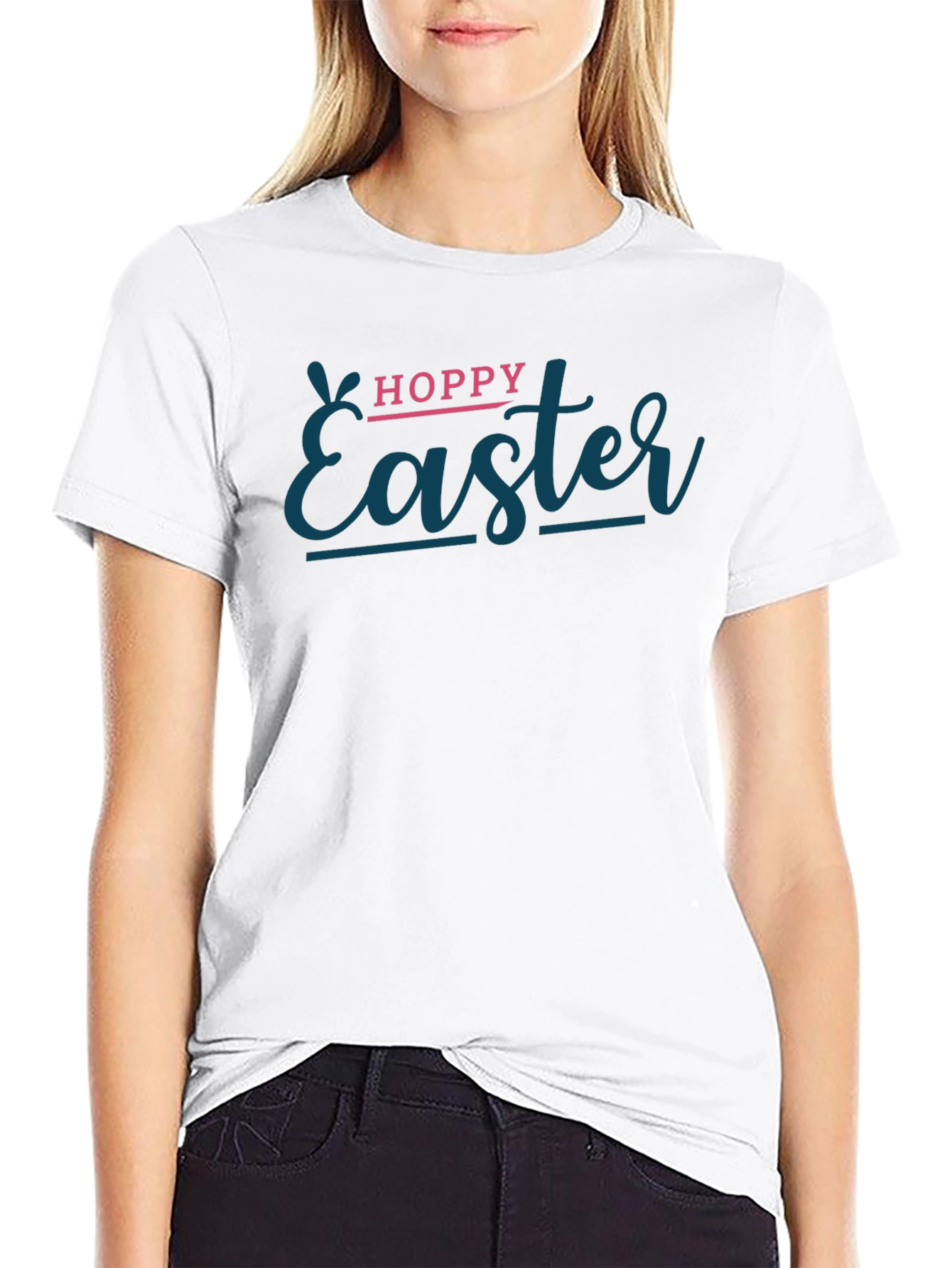 Hoppy Easter Black T-Shirt