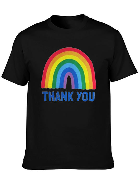 Rainbow Thank You Graphic Tee - Unisex