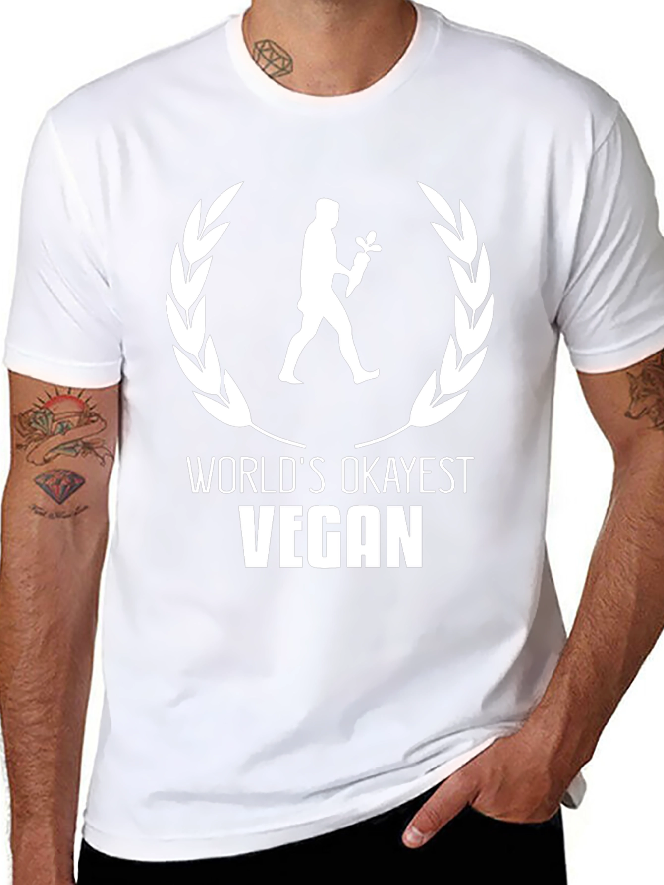 Worlds Okayest Vegan T-Shirt - Unisex