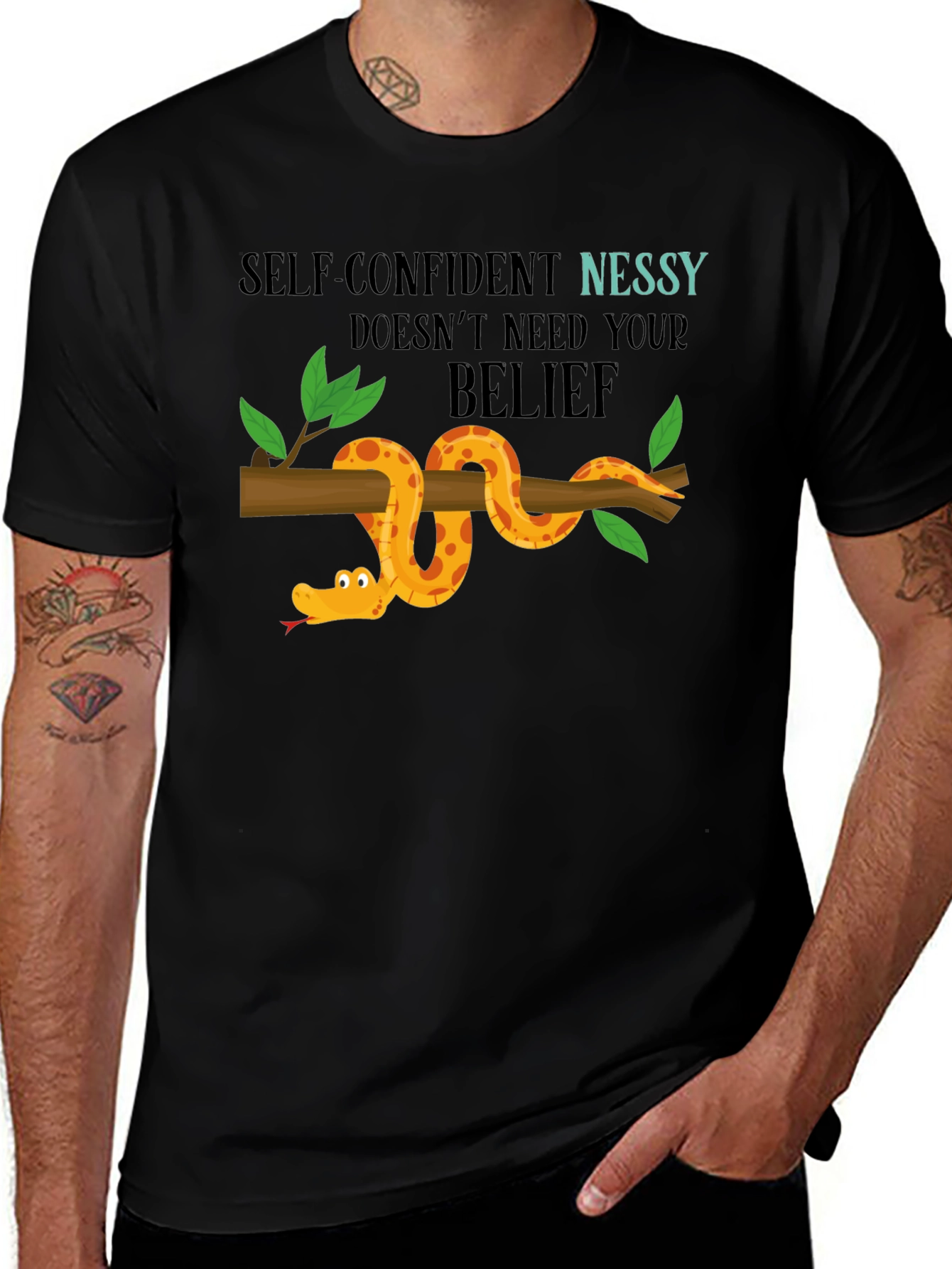 Self-Confident Nessy T-Shirt Quirky Design