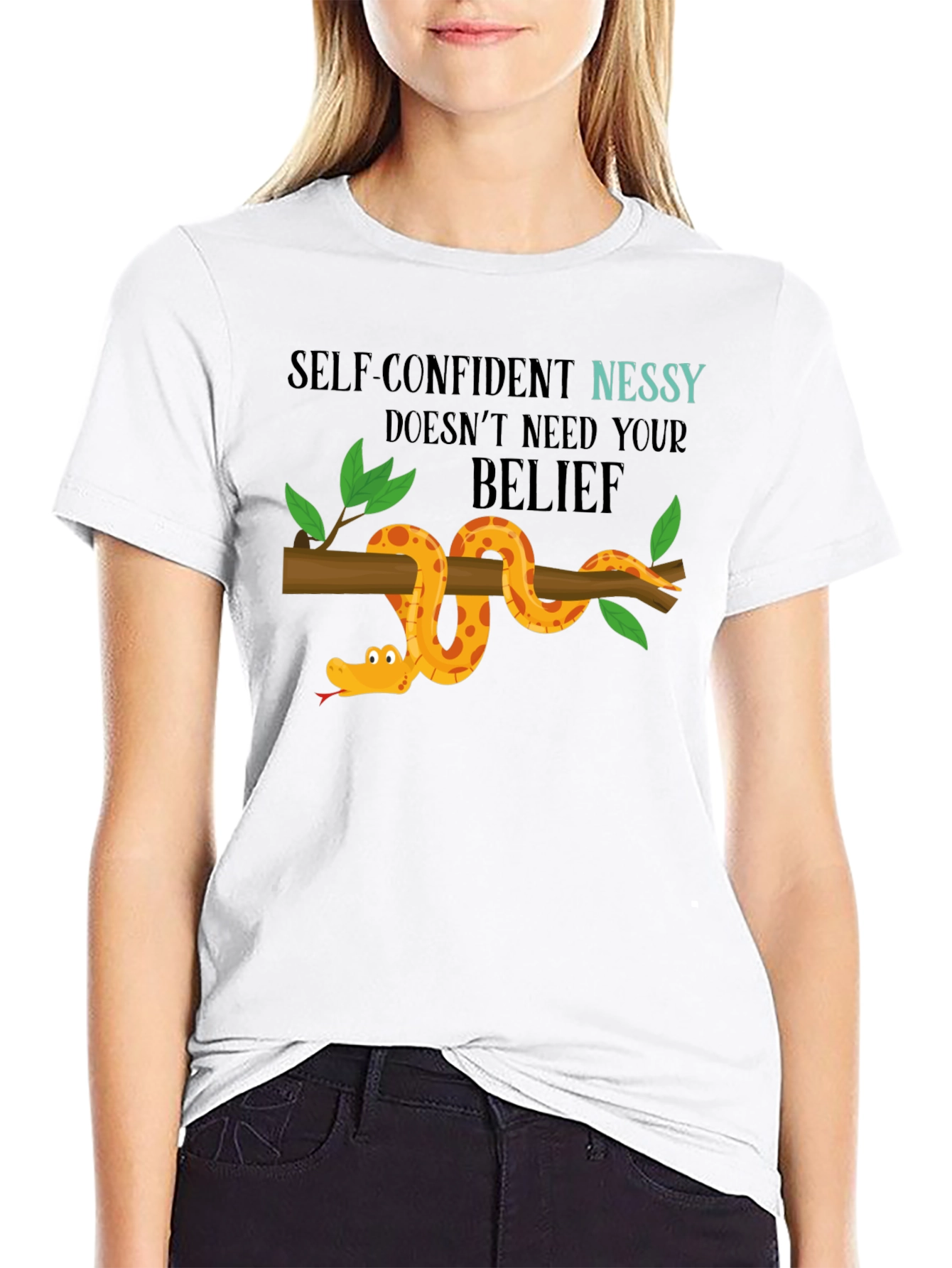 Self-Confident Nessy T-Shirt Quirky Design