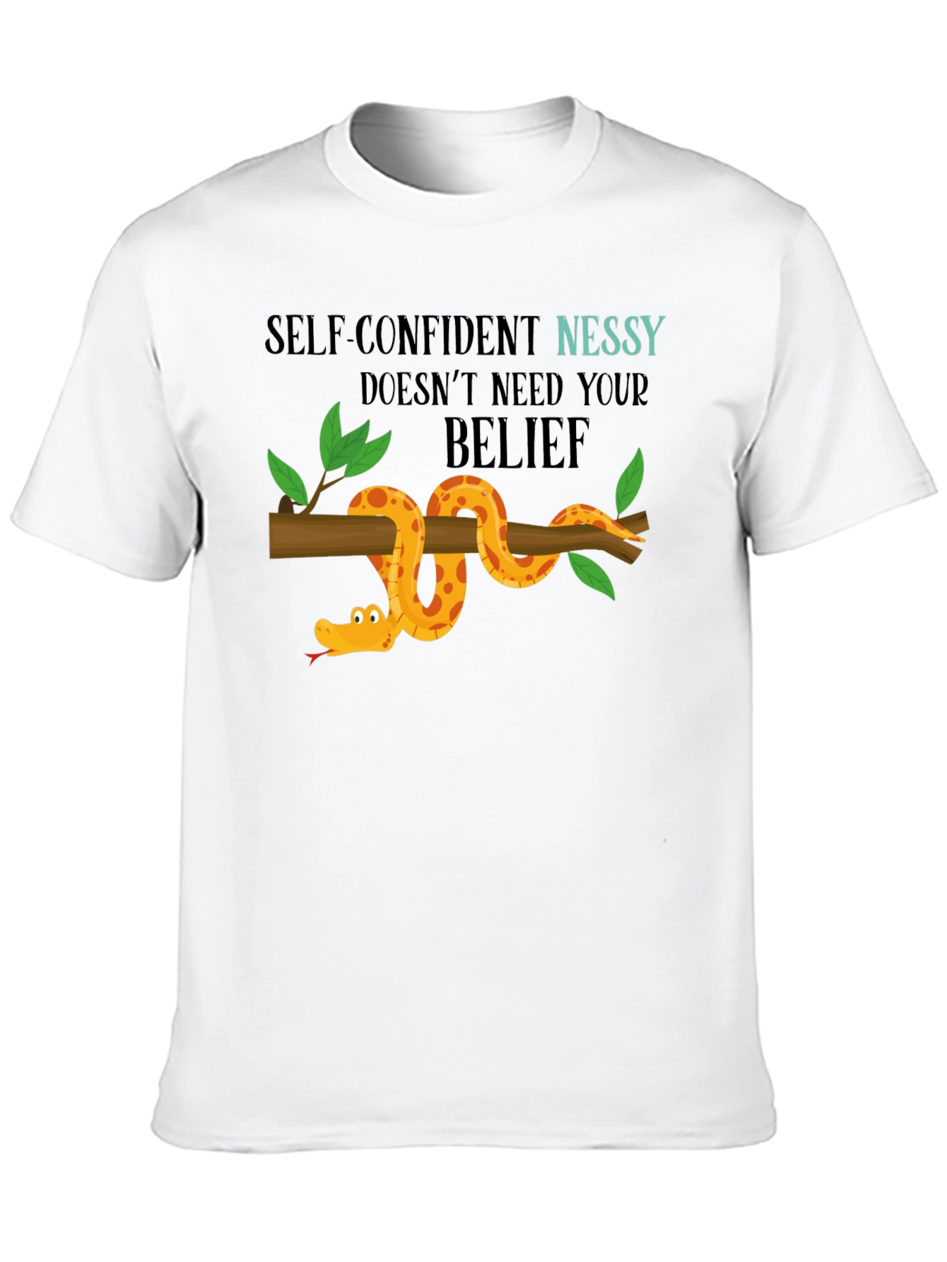 Self-Confident Nessy T-Shirt Quirky Design