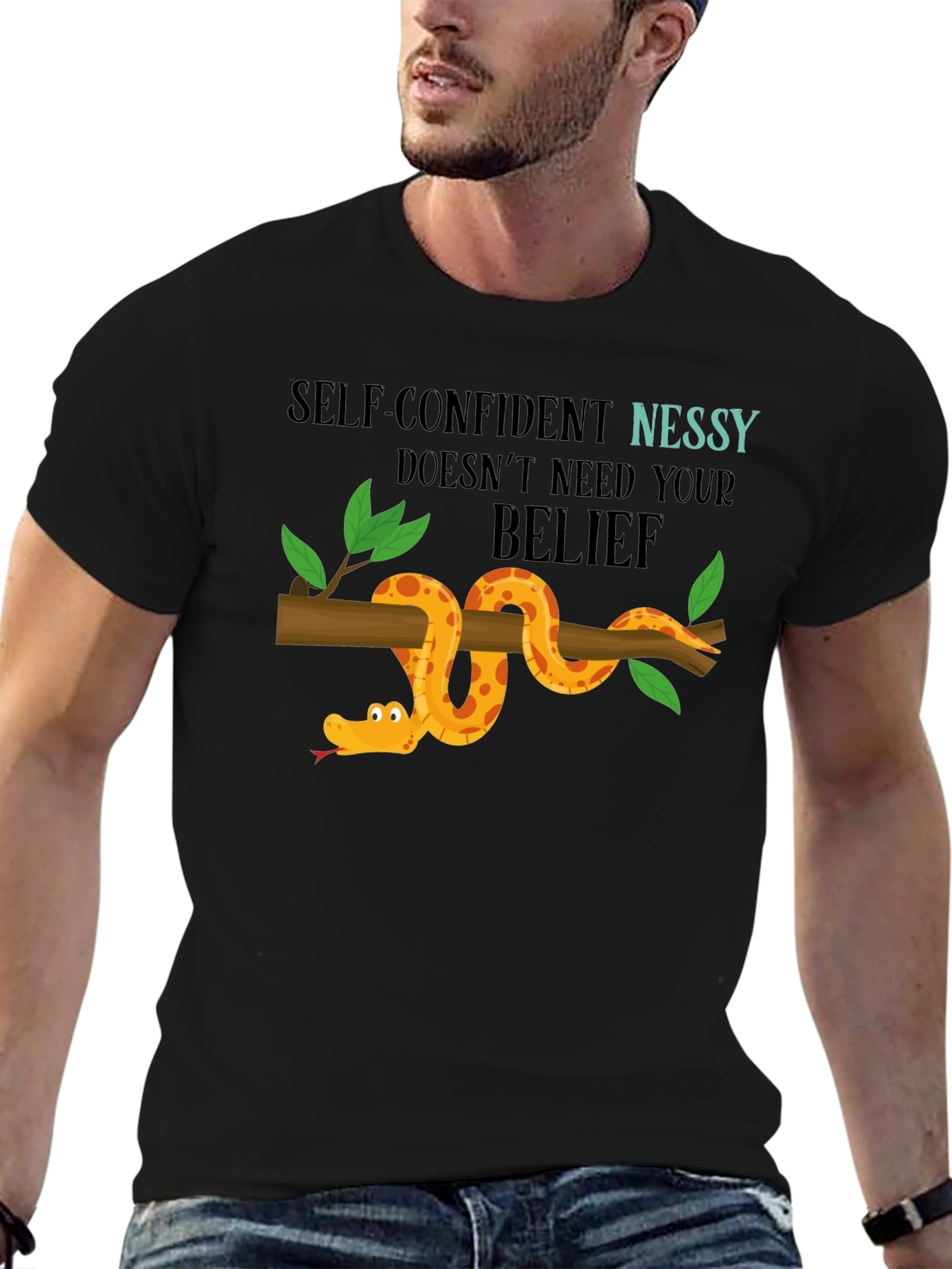 Self-Confident Nessy T-Shirt Quirky Design