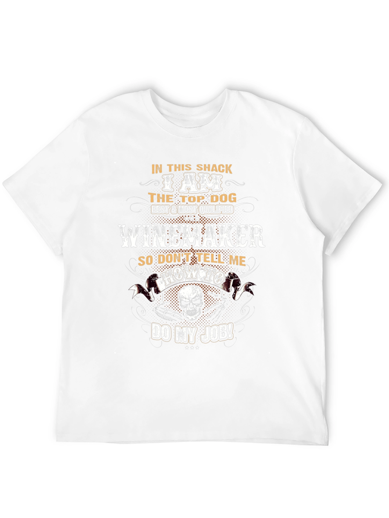 Winemaker Top Dog Funny Graphic T-Shirt