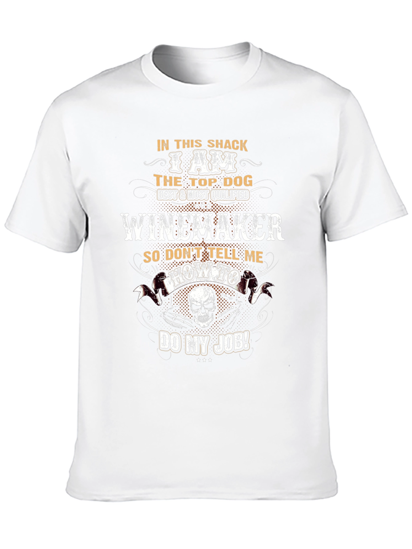 Winemaker Top Dog Funny Graphic T-Shirt