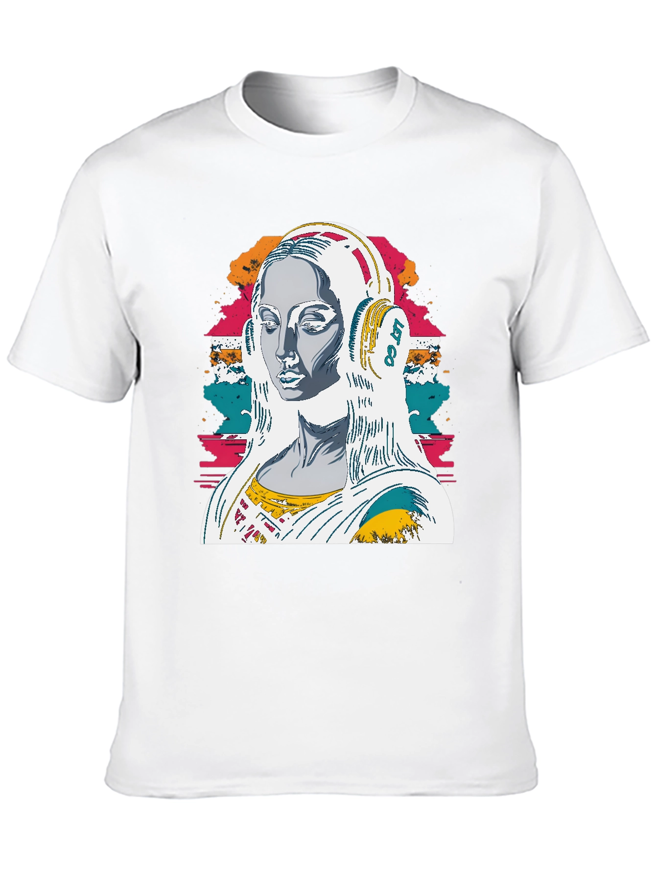 Mona Lisa Music T-Shirt -  Retro Style Tee