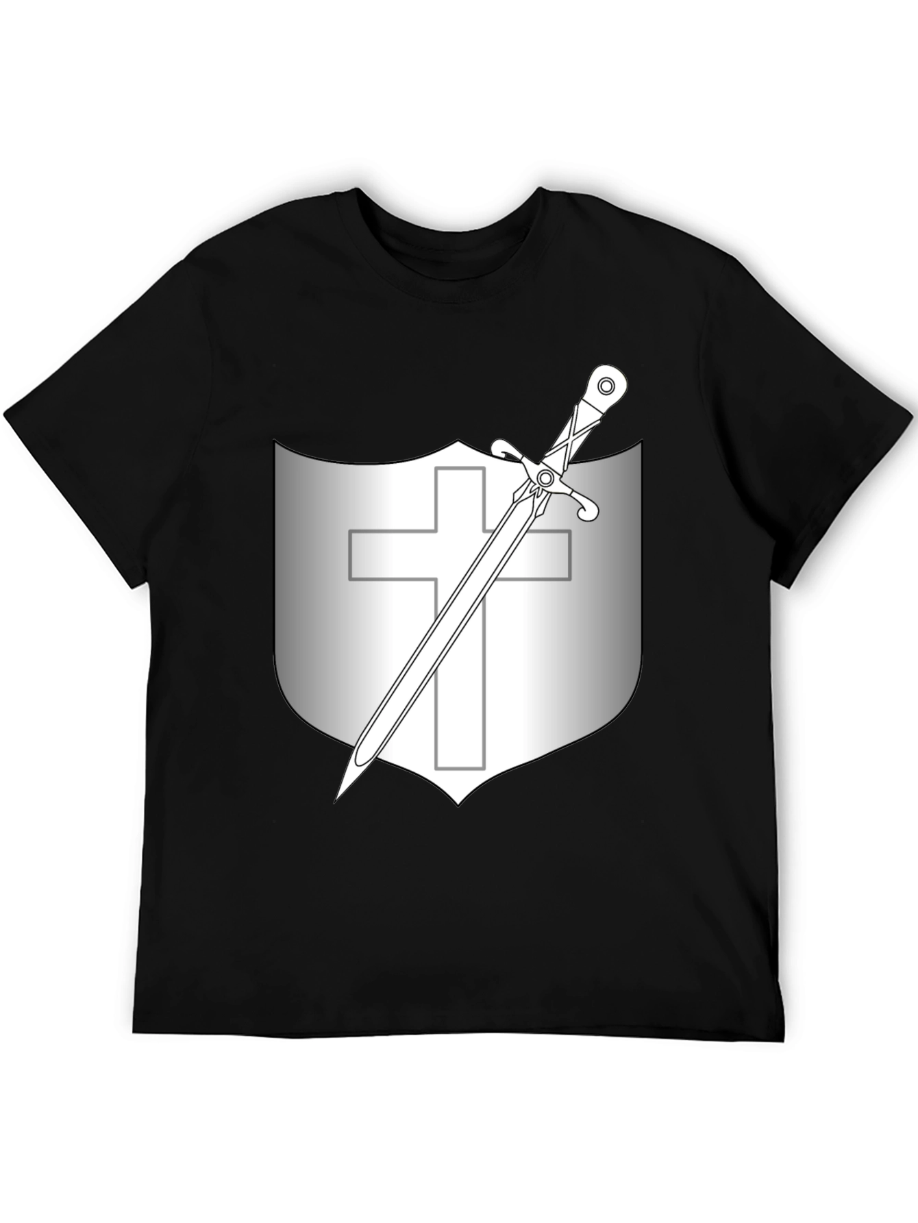 Shield & Sword Graphic Tee - Knightly Design
