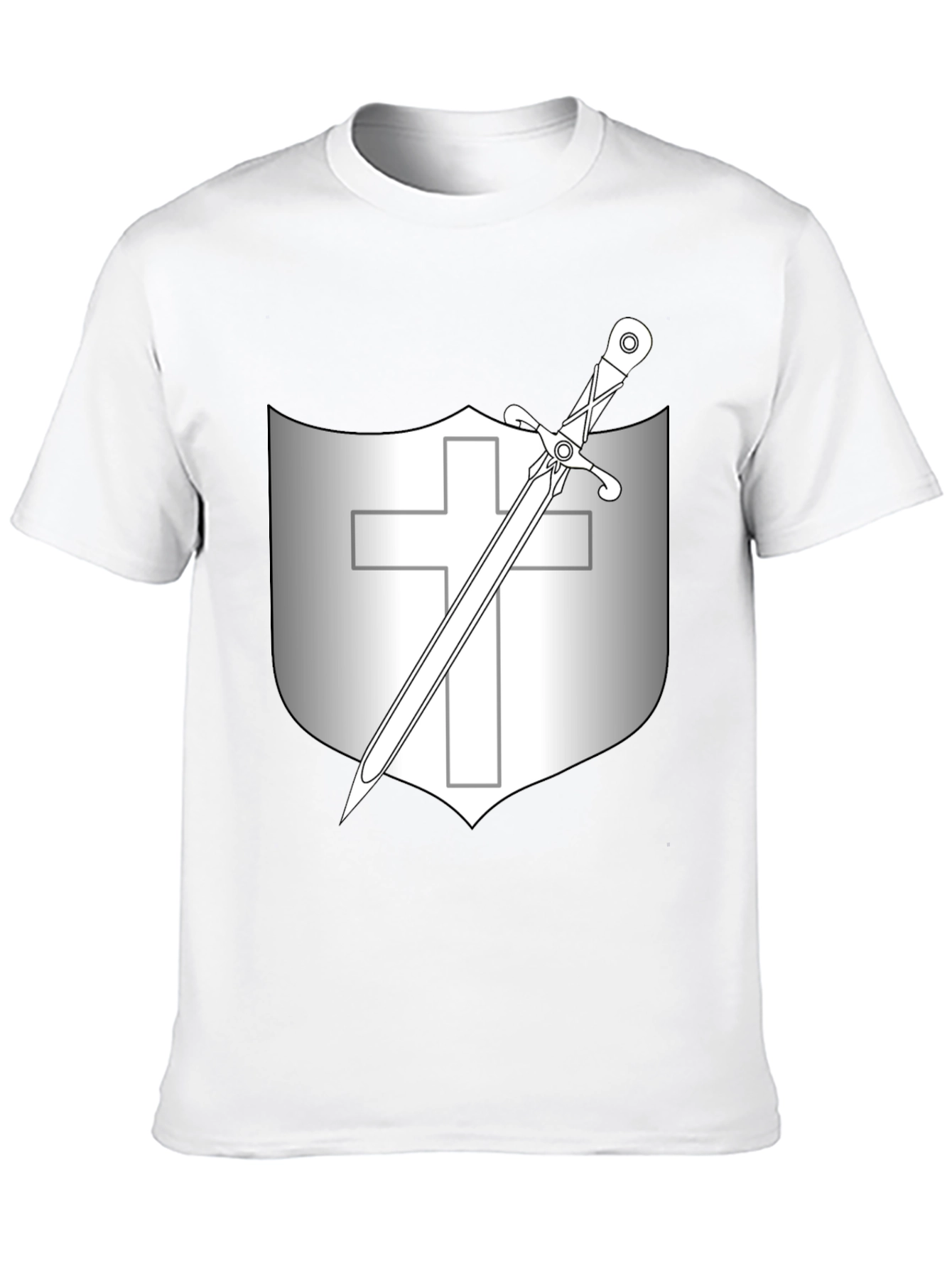 Shield & Sword Graphic Tee - Knightly Design