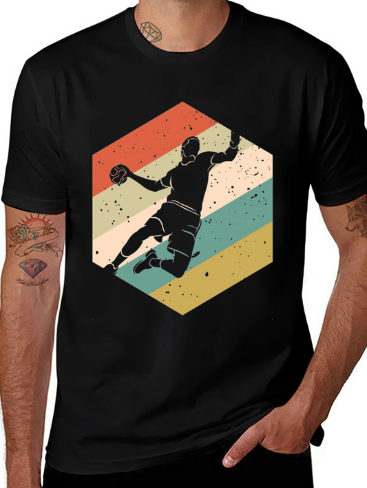 Vintage Handball Player T-Shirt